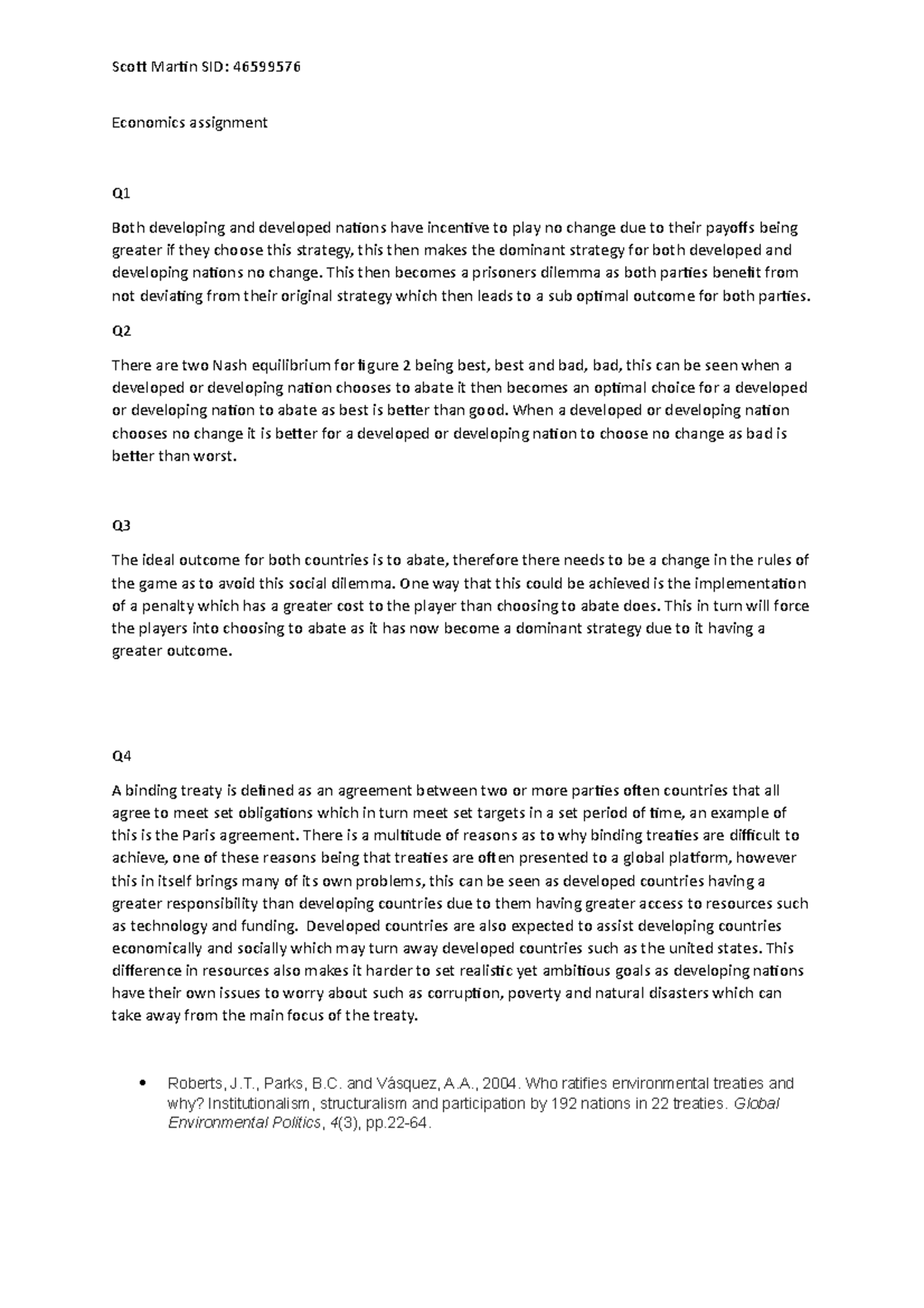Economics assignment s1 2021 - Economics assignment Q Both developing ...