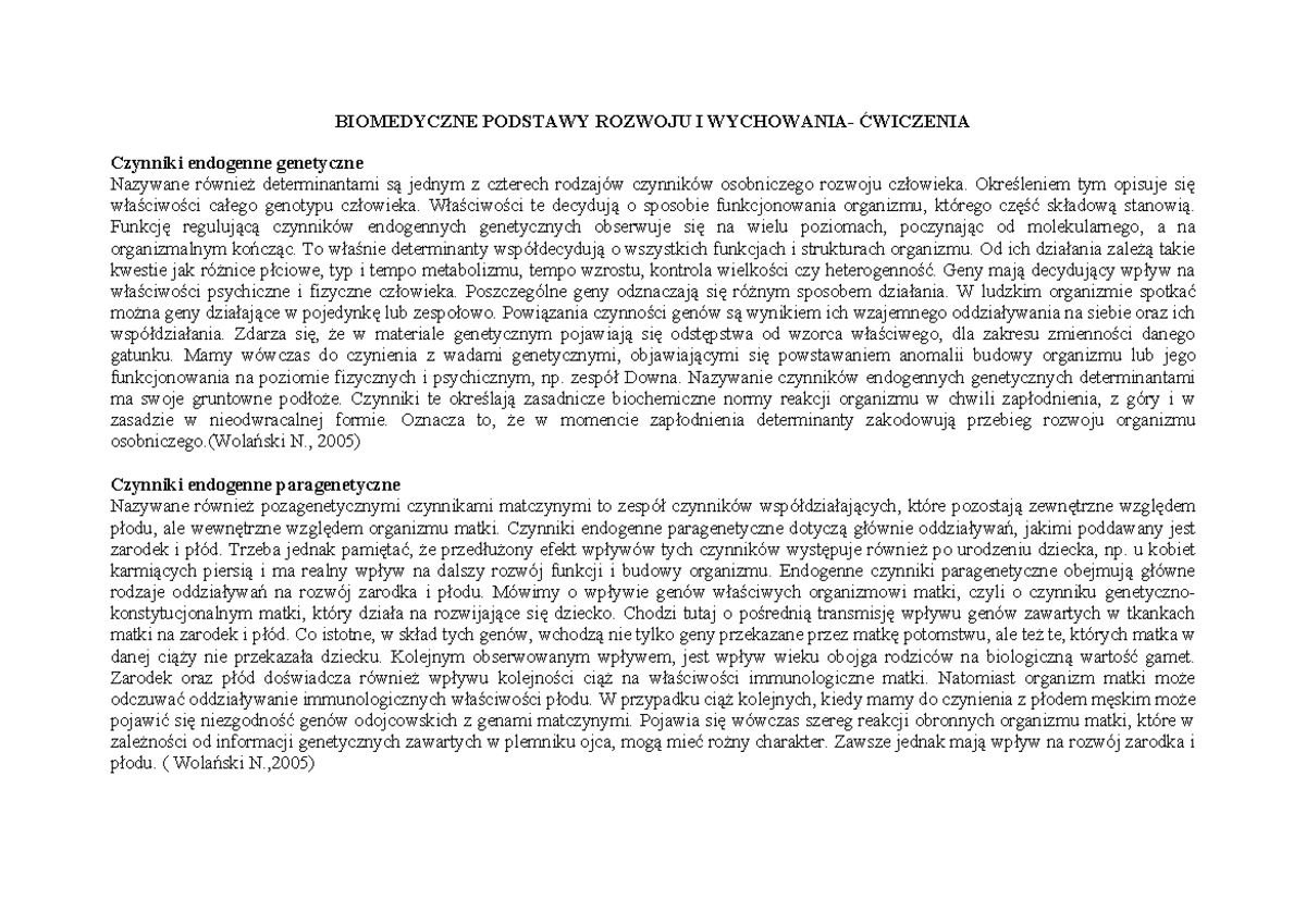 Biomedyczne Podstawy Rozwoju I Kształcenia Pdf