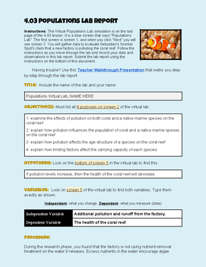 3.01 Lab Report Template v23 (Biology, segment one) - 3 Cell Division ...