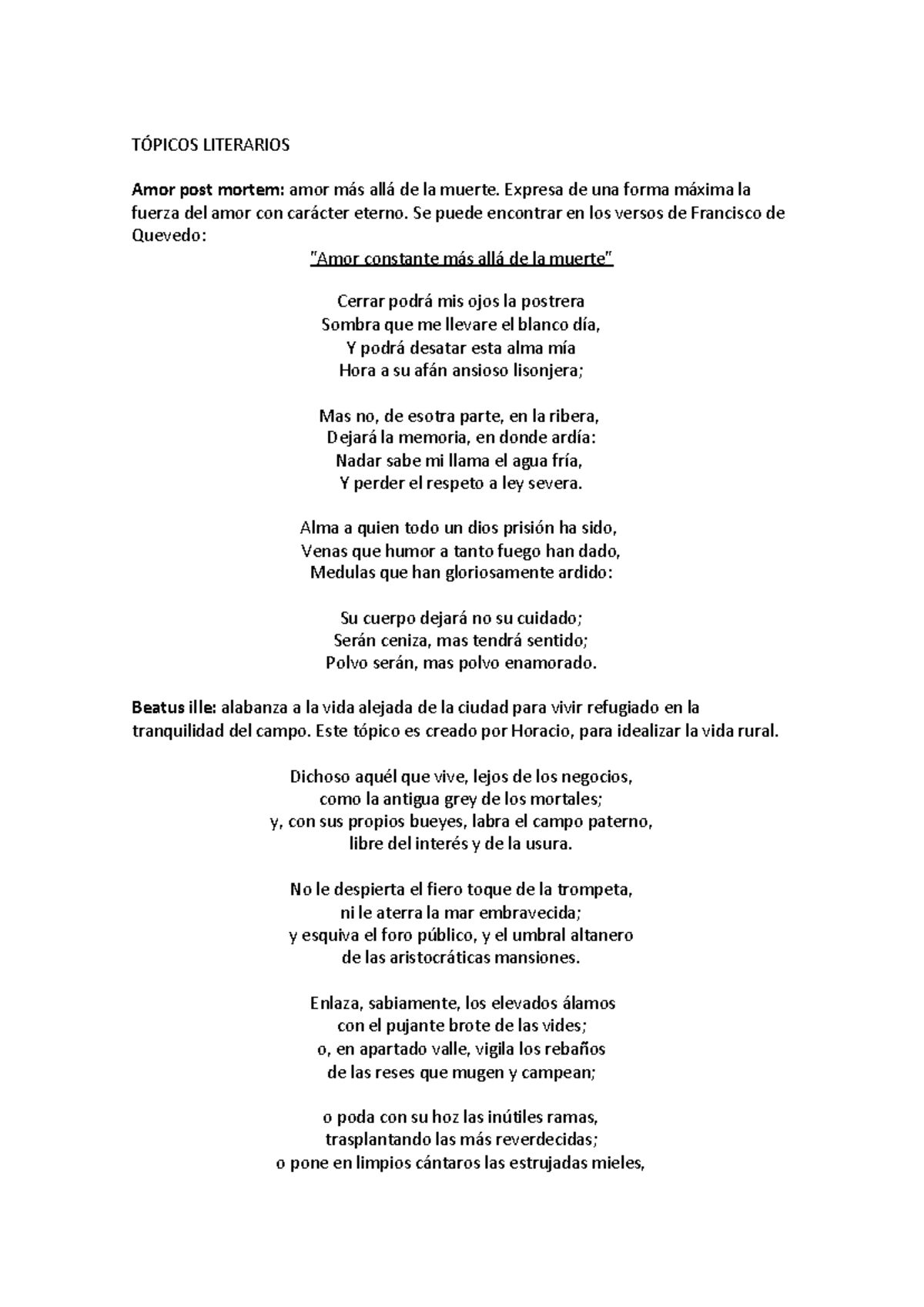 Topicos Literarios Introduccion A La Literatura Espanola De La Edad Studocu