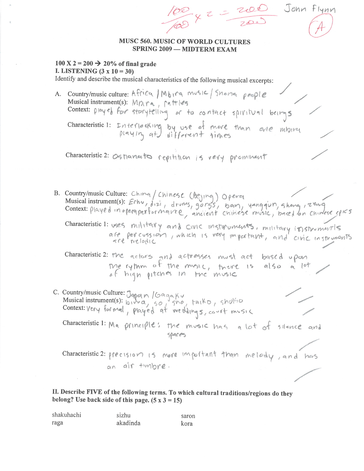 Exam 2009 Questions And Answers Midterm Studocu