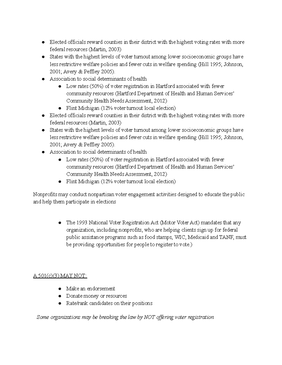 Class 7 - Notes - Elected officials reward counties in their district ...