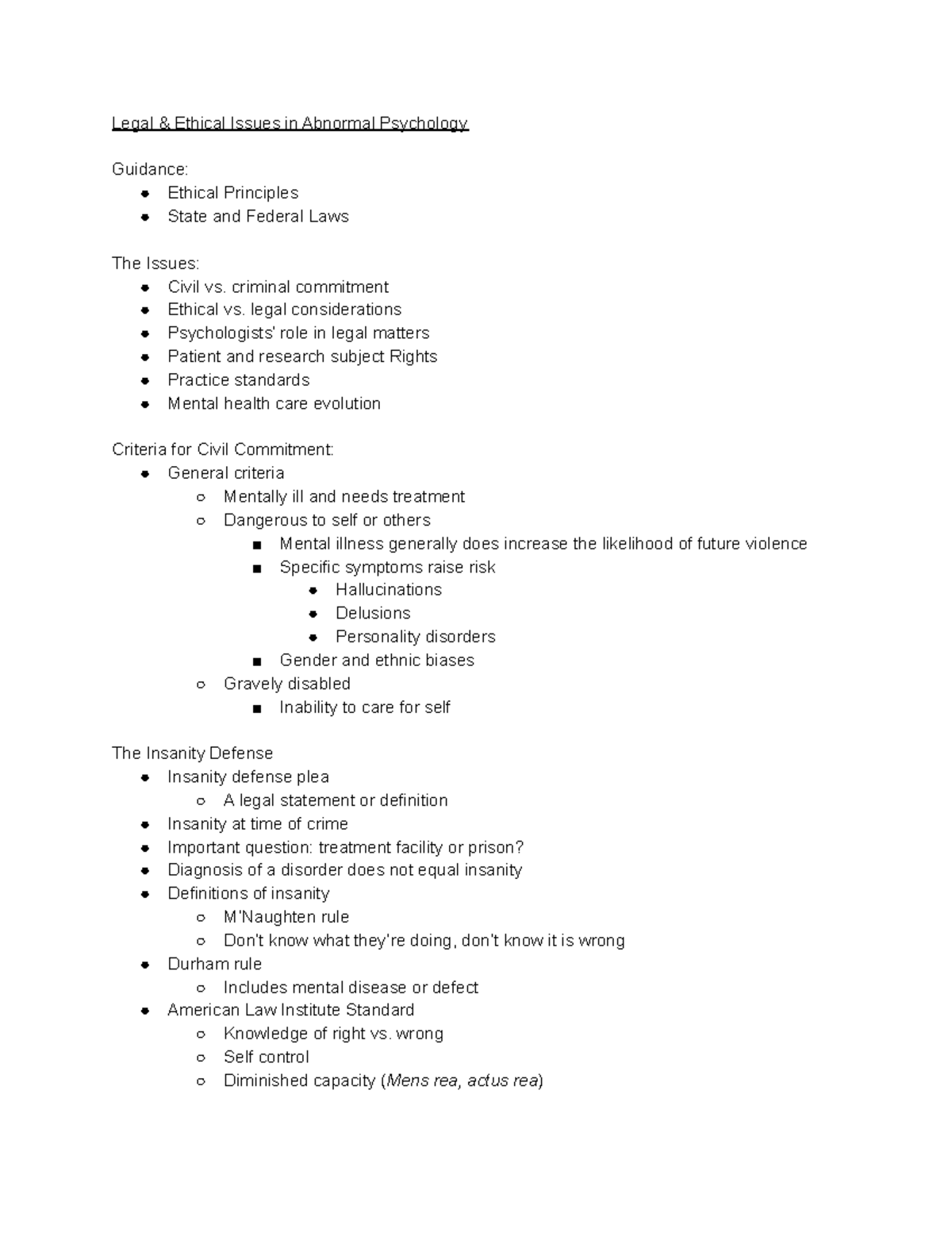 psy3604-legal-ethical-issues-in-abnormal-psychology-lecture-notes