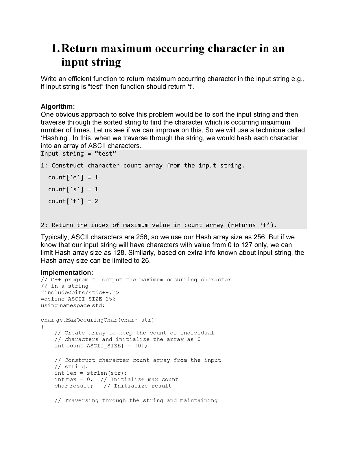 practice-problem-for-data-structure-1-return-maximum-occurring