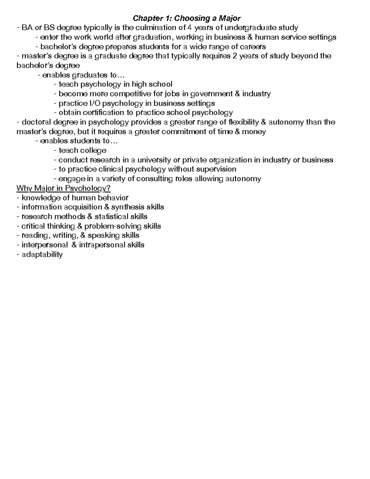 choosing-a-major-chapter-1-choosing-a-major-ba-or-bs-degree