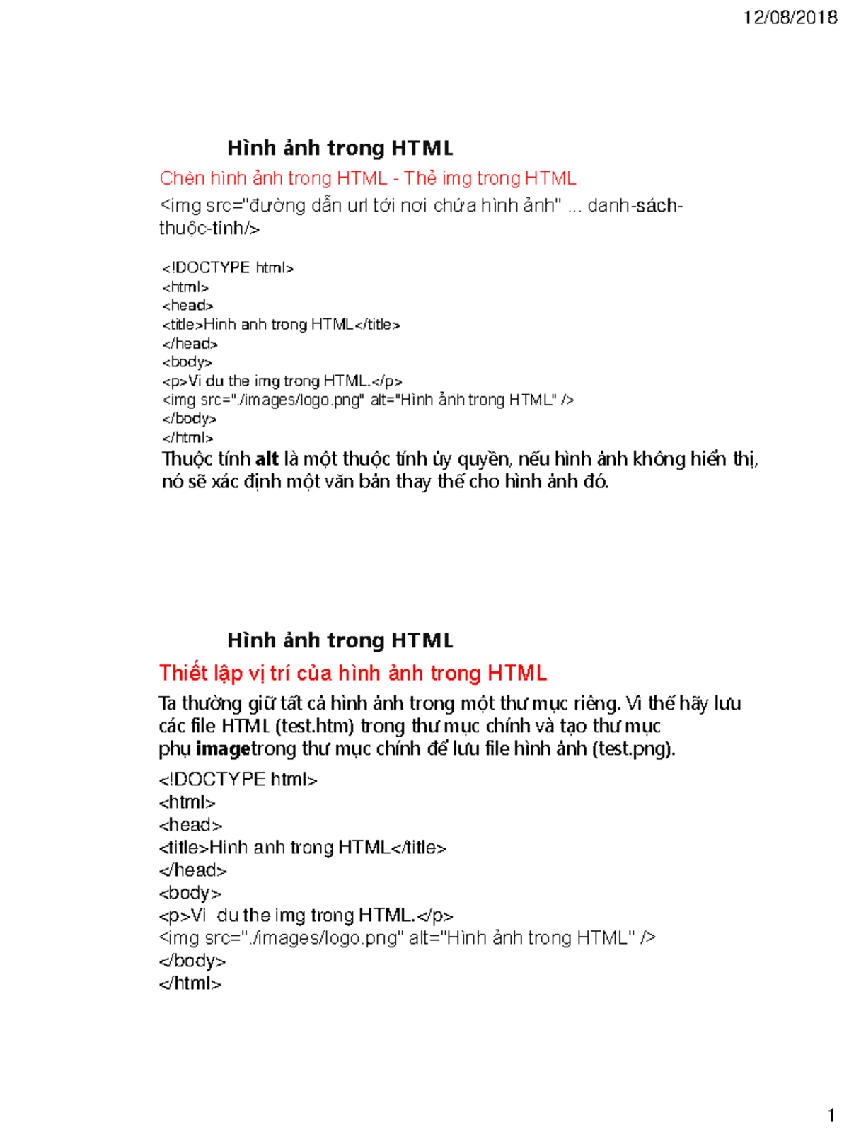 Hinh Anh Trong HTML - Tài liệu - Hình ảnh trong HTML Chèn hình ảnh ...