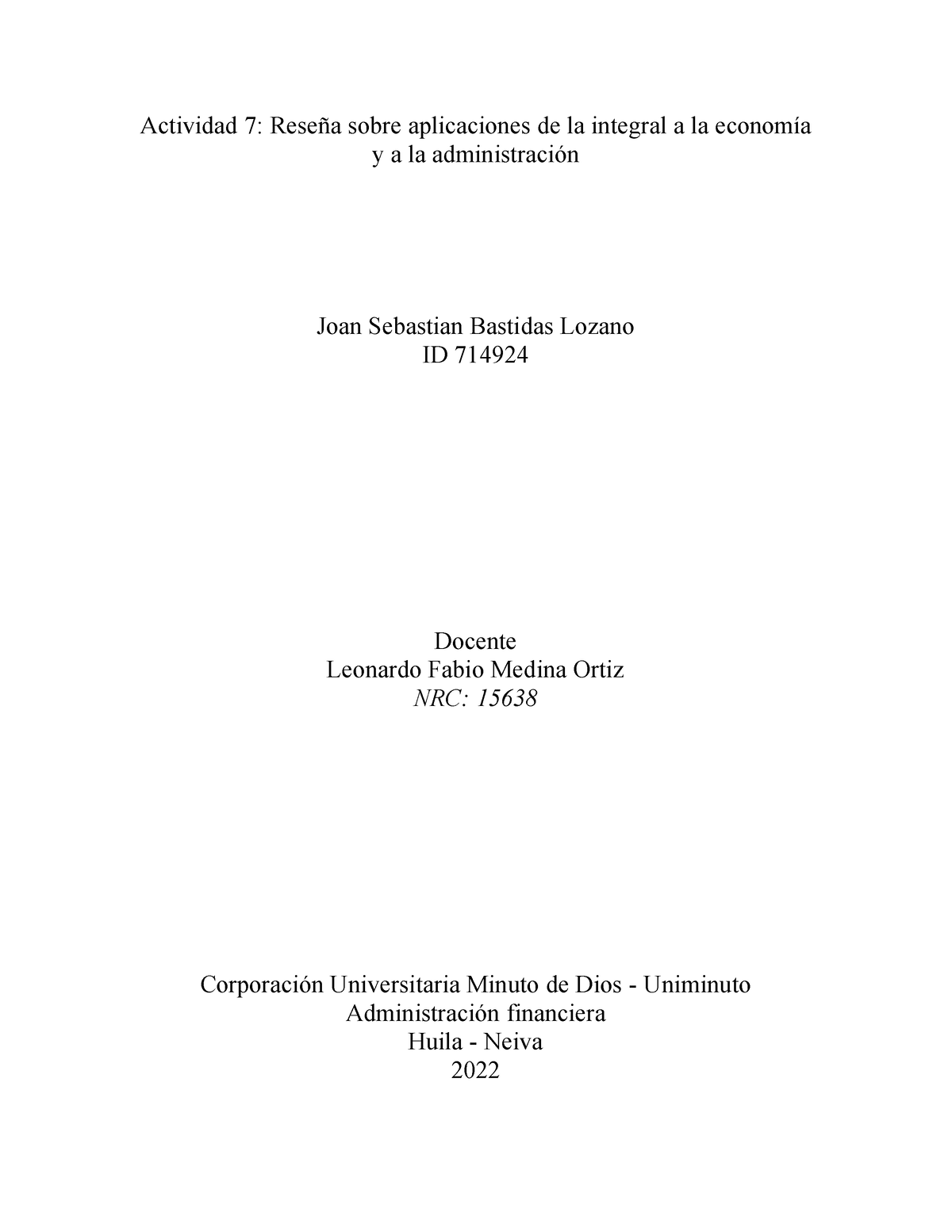 calculos diferencial actividad 3 - Administración Financiera ...