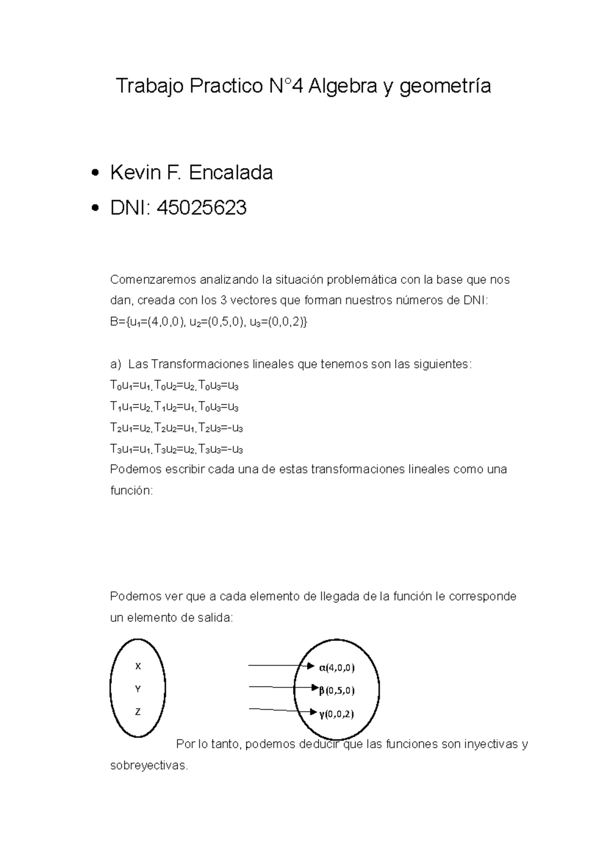 TP4 Algebra Y Geometria - Trabajo Practico N°4 Algebra Y Geometría ...