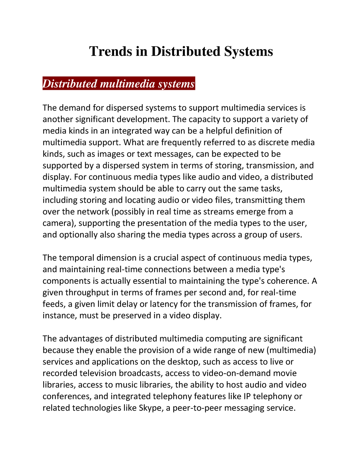 recent research paper on distributed systems