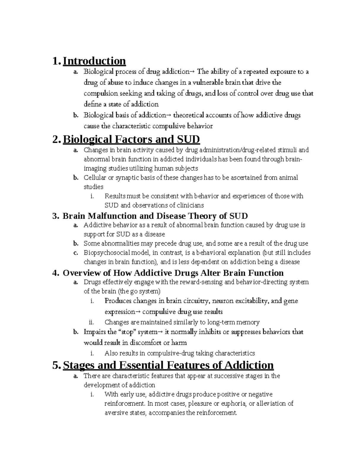 Chapter 5 Brain Function And Substance Use Disorders - 1. Introduction ...