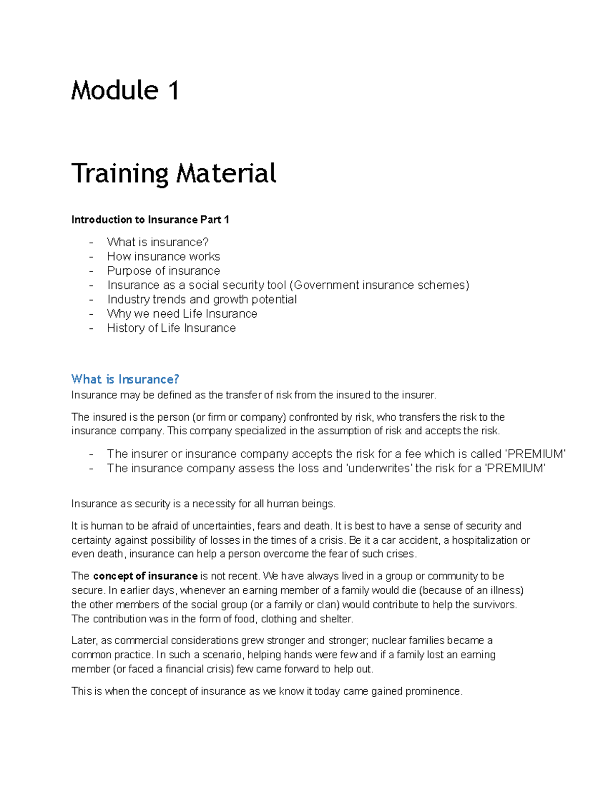 1659960600 Training Material - Module 1 Training Material Introduction ...