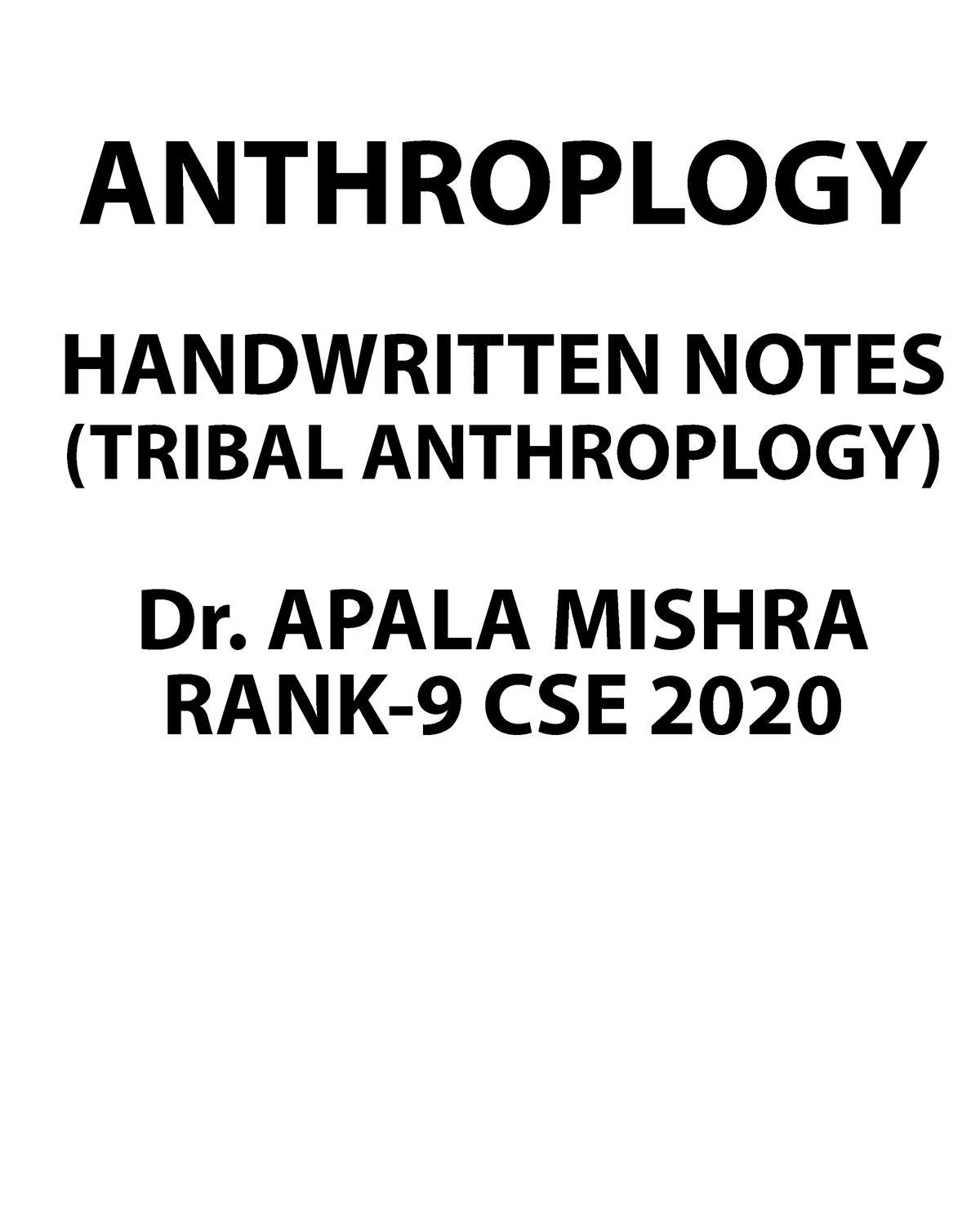 Apala Mishra Tribal Anthro Ourstudycircle - BALLB - Dr. APALA MISHRA ...