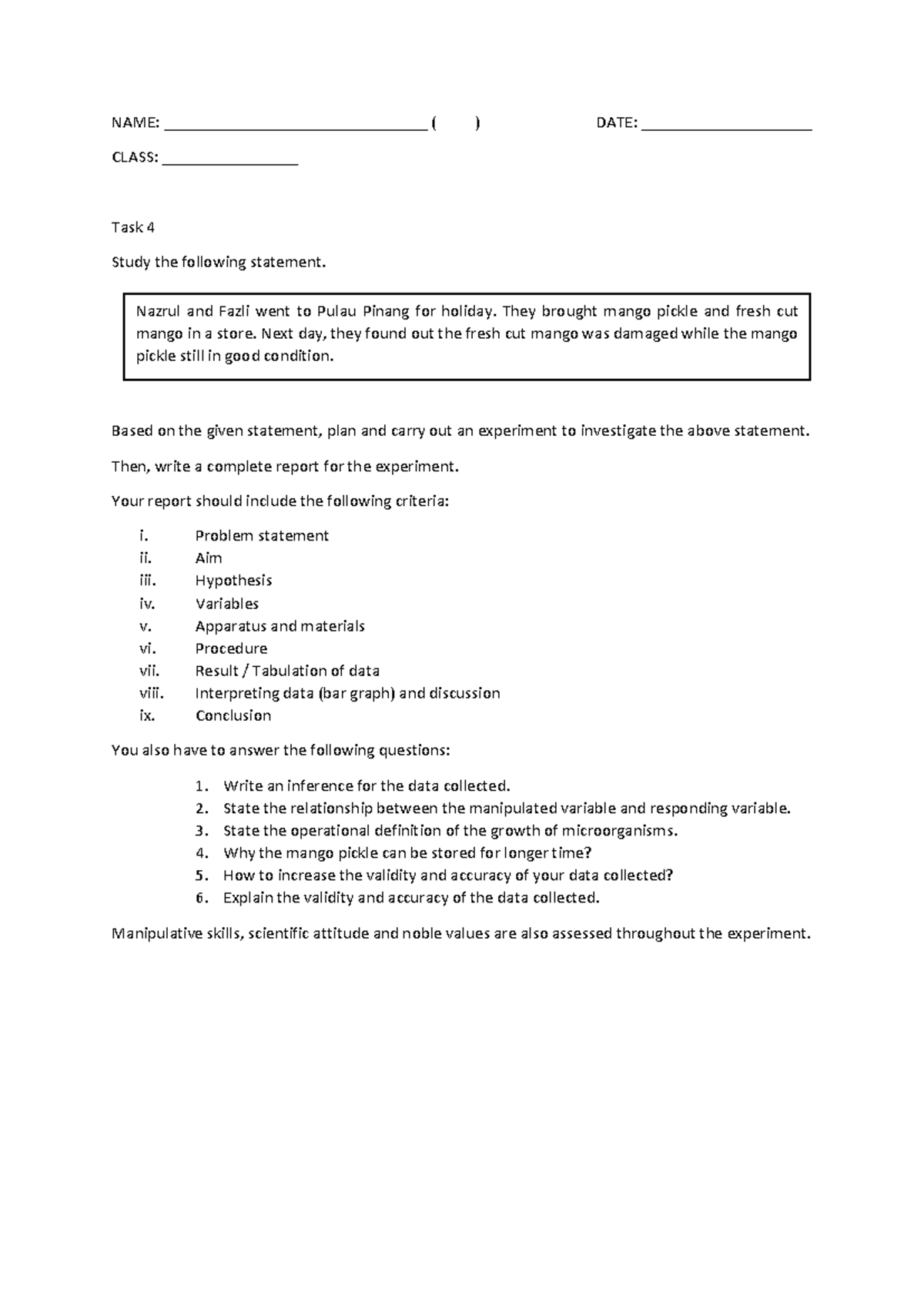 Peka 4-p H on the growth of microorganisms - NAME ...