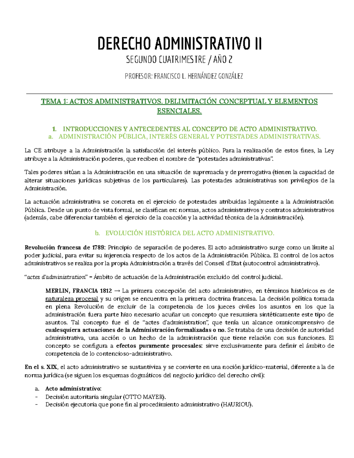 Derecho Administrativo II Completo - DERECHO ADMINISTRATIVO II SEGUNDO ...