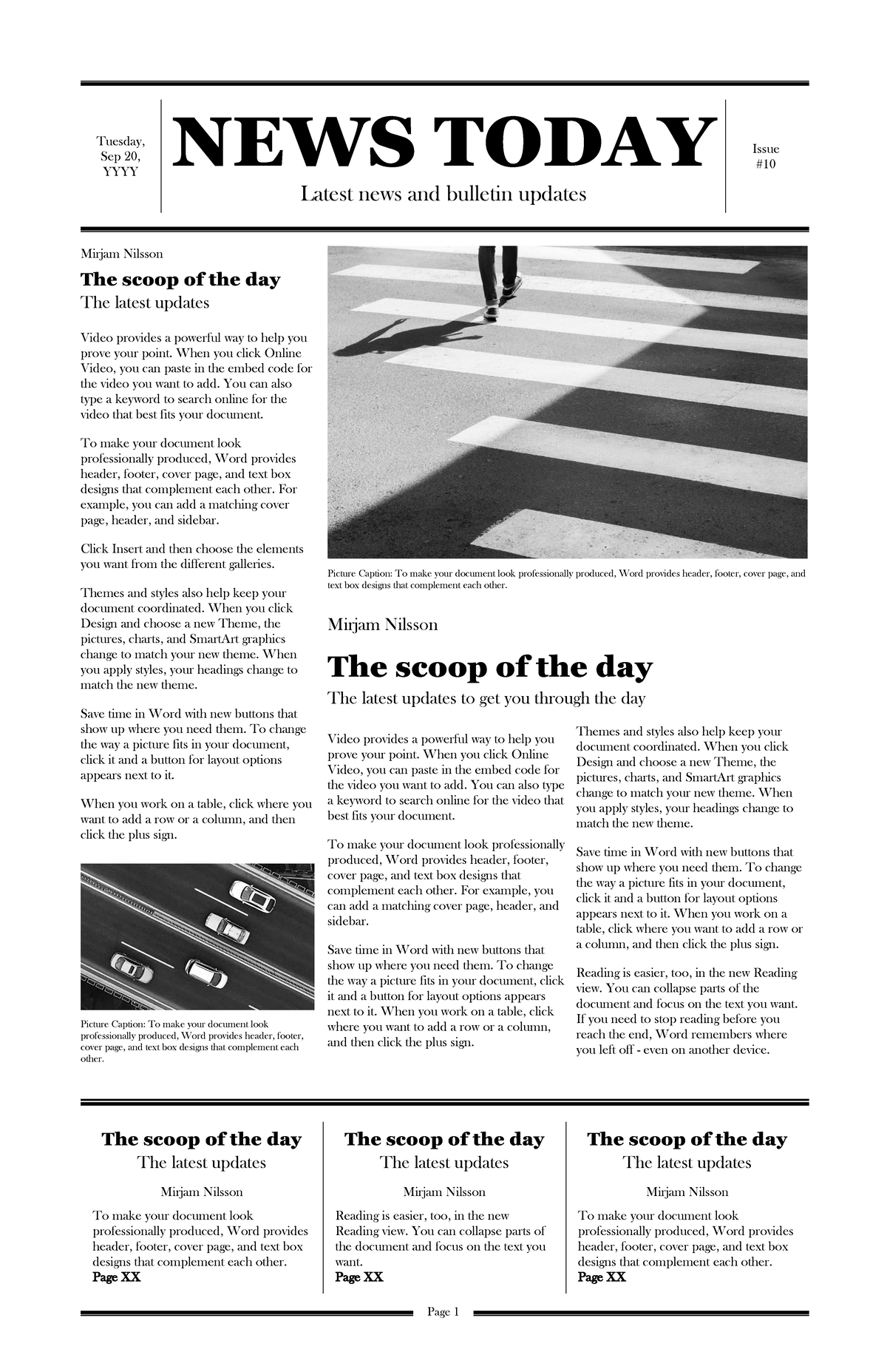 Newspaper Summary of business studies in Canada, Summary of business