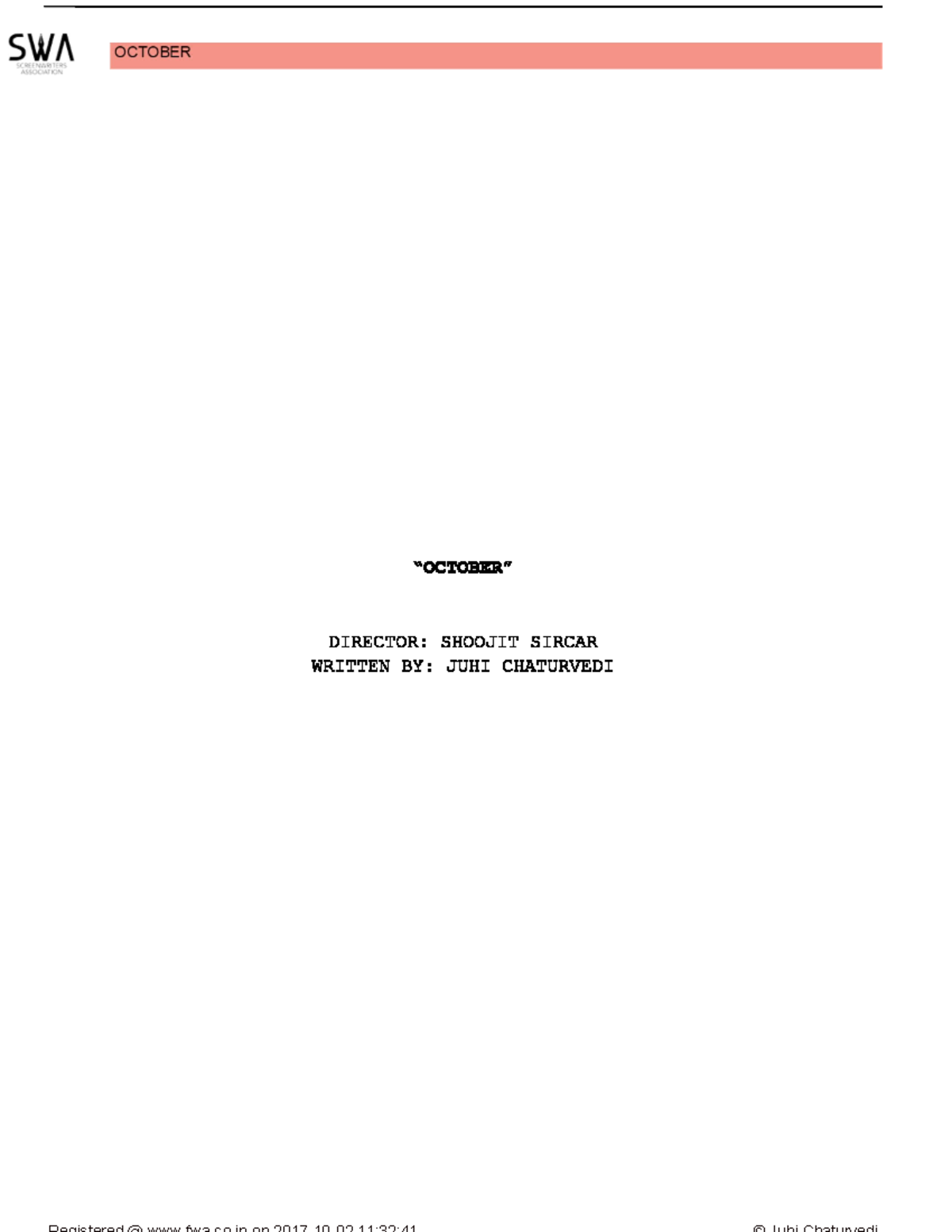 October-script - English Language - Studocu