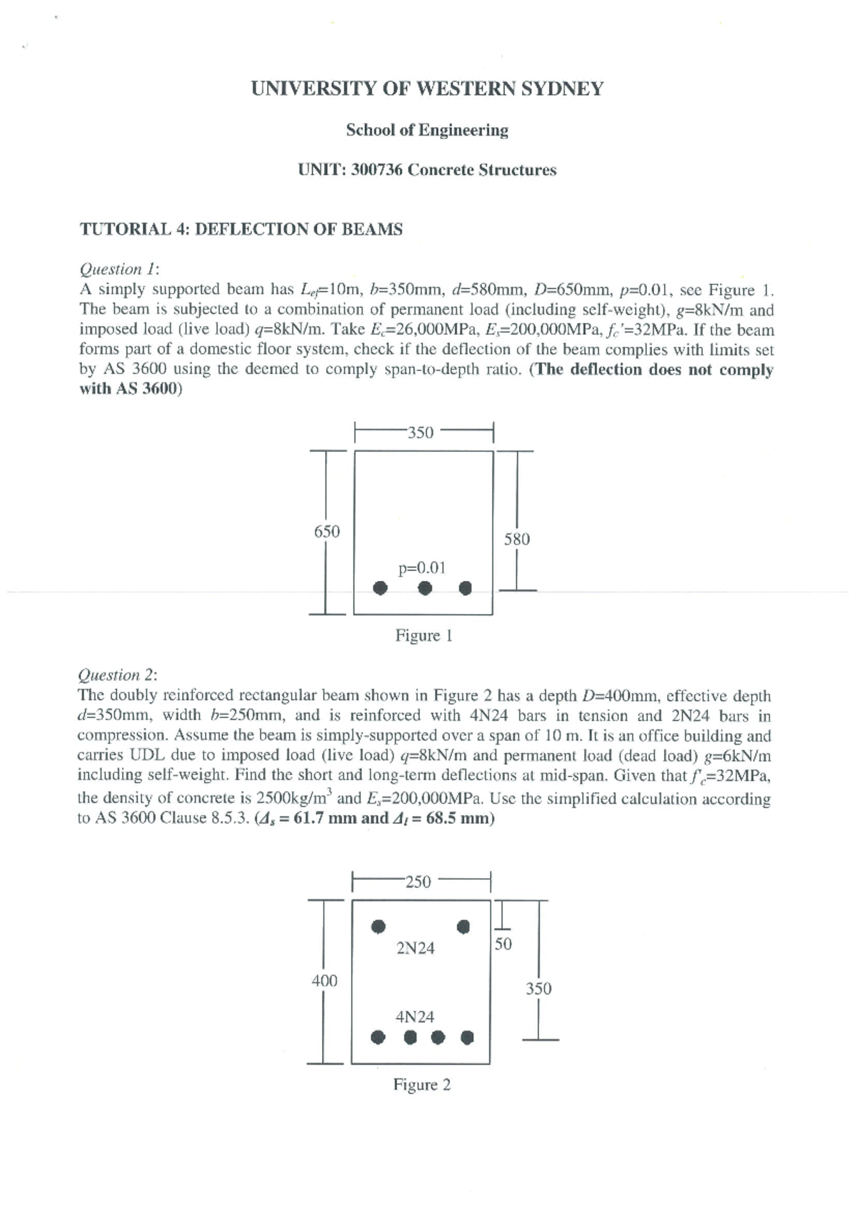 Lecture 4 Tutorial Solution - 3740.3 - Studocu