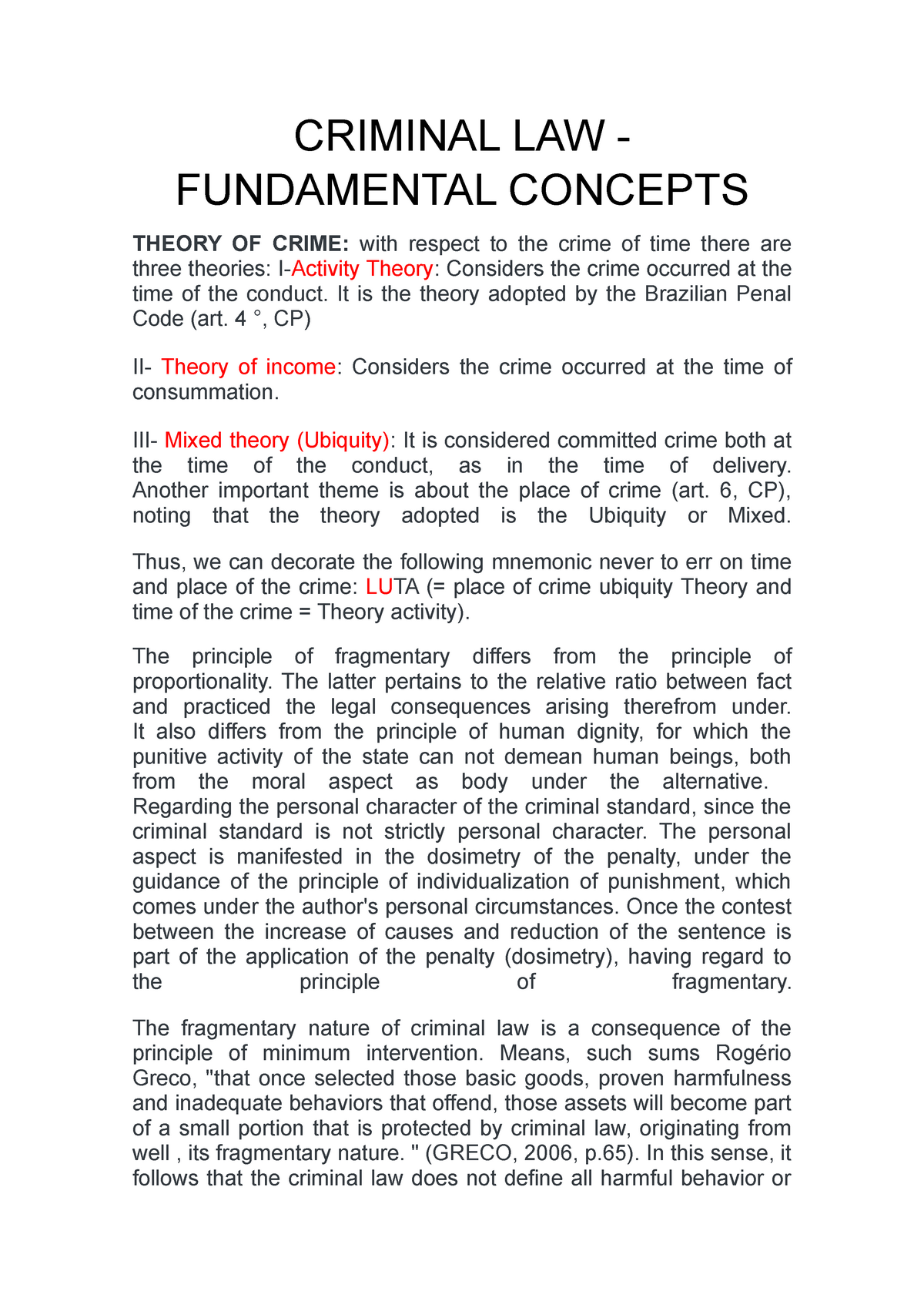 Criminal Law - Fundamental Notions - CRIMINAL LAW - FUNDAMENTAL ...