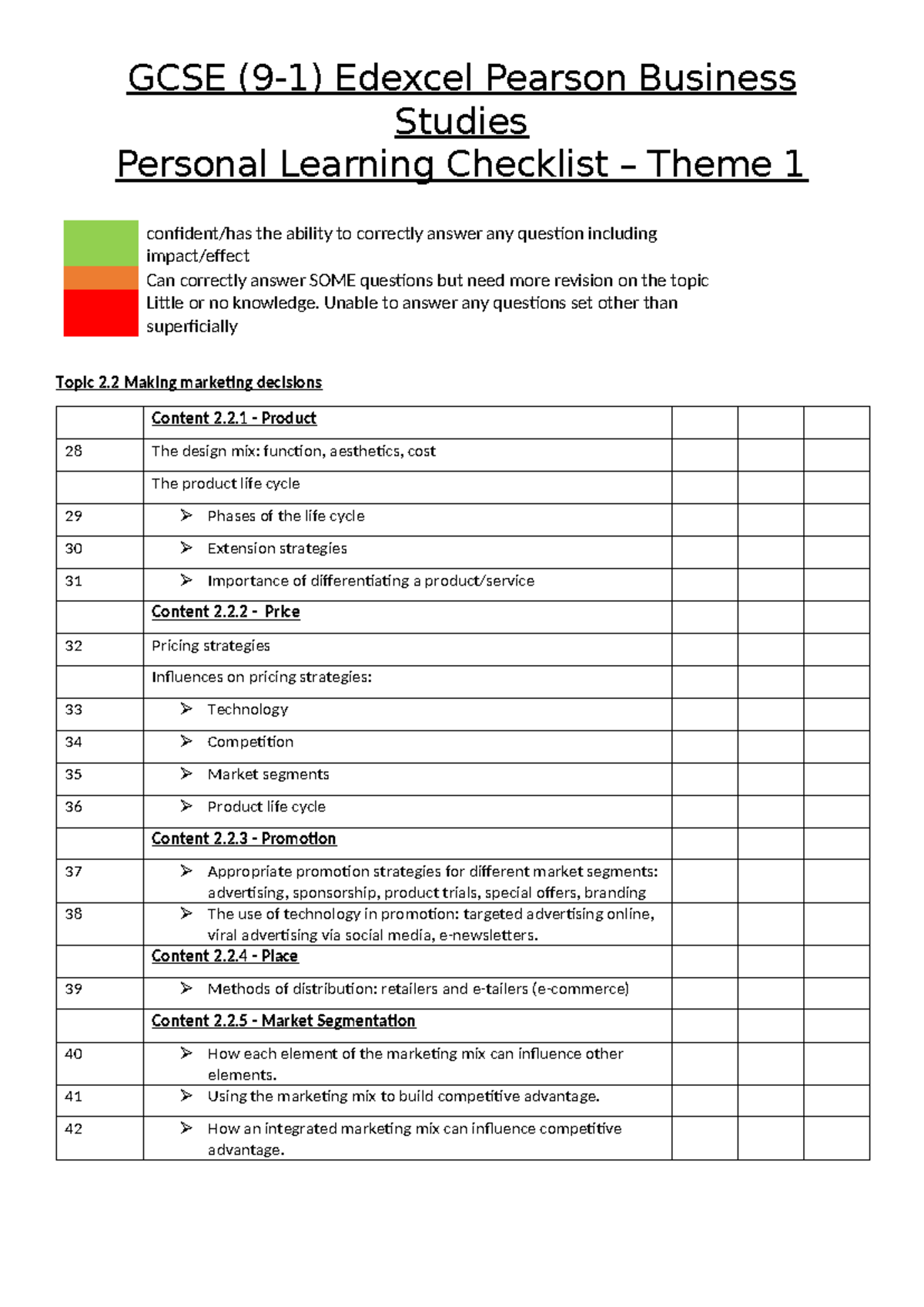 GCSE-9-1-Theme-2-PLC topic 2 - GCSE (9-1) Edexcel Pearson Business ...