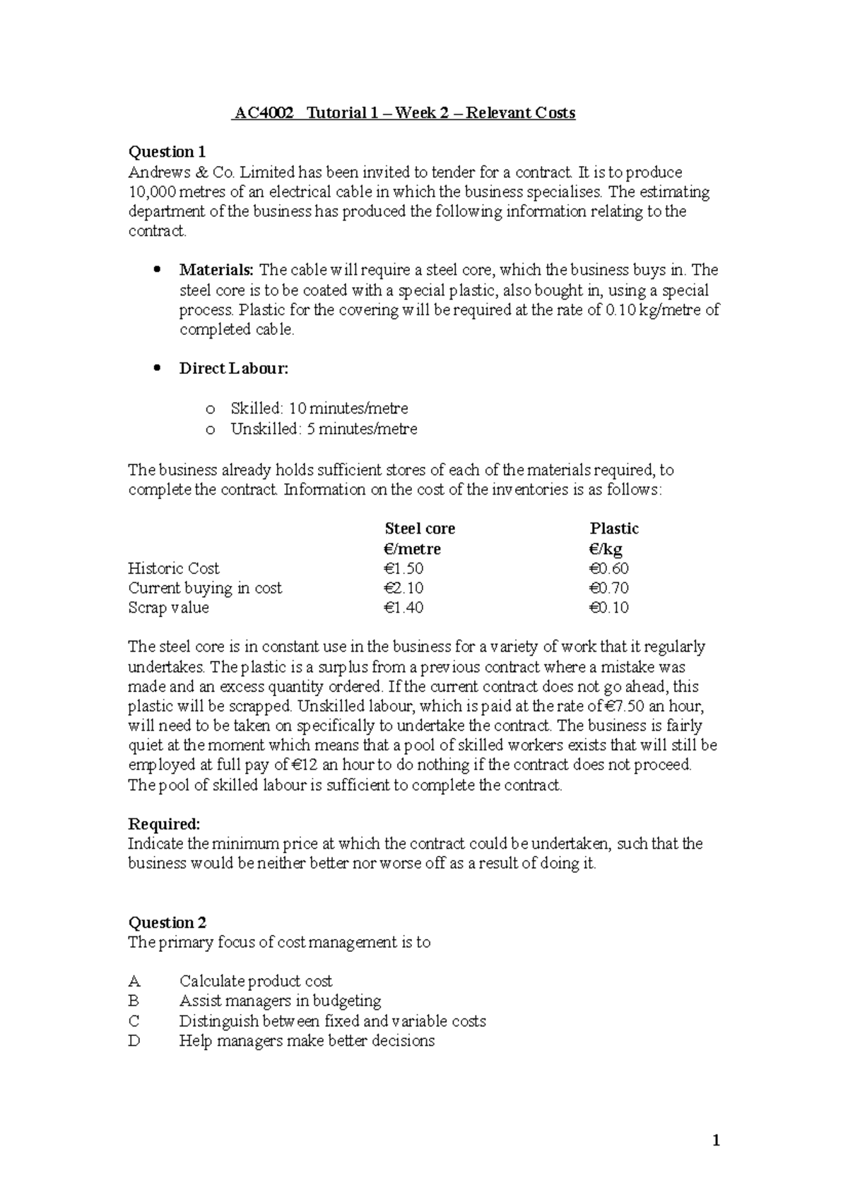 AC4002+Tutorial+1+-+Week+2 - AC4002 Tutorial 1 – Week 2 – Relevant ...