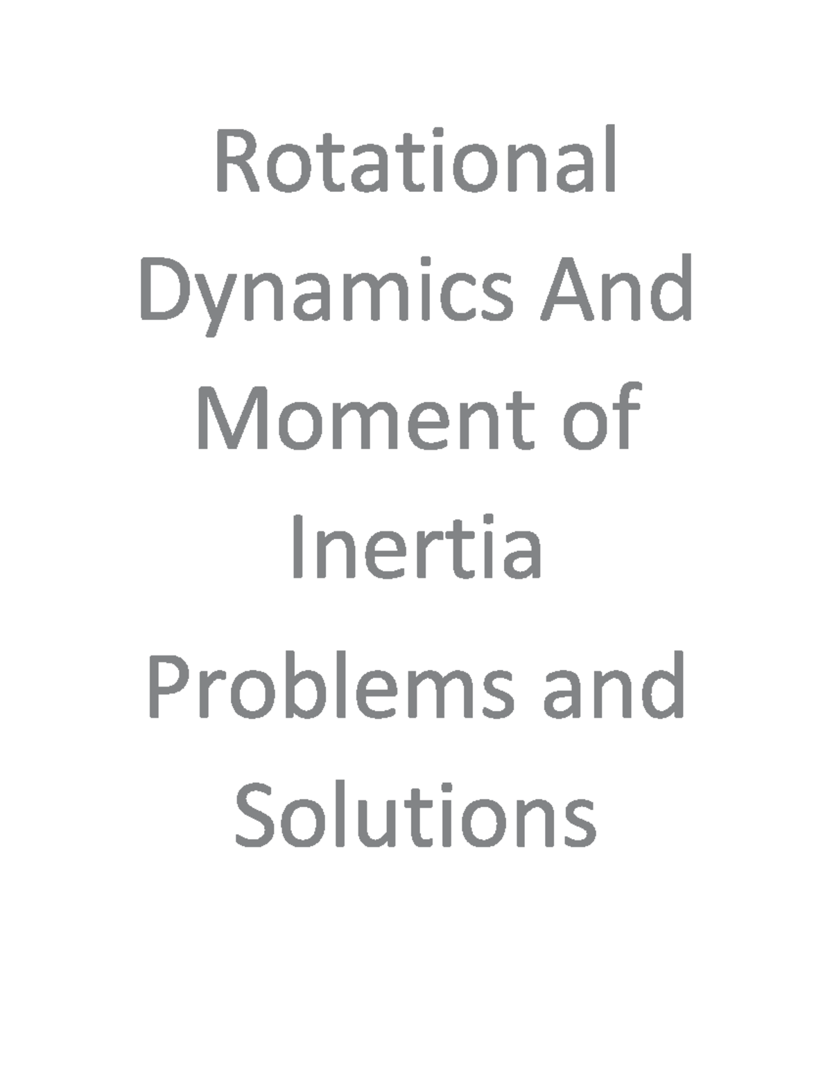 rotational-dynamics-phys-211-g-studocu