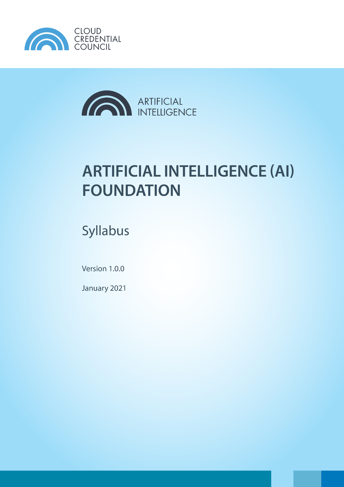 AI Syllabus r1 Artifact Intelligenence CREDENTIAL COUNCIL