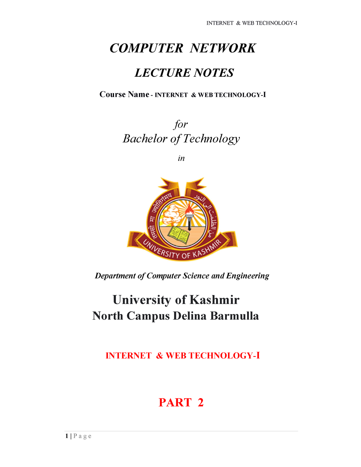 internet-n-web-technology-i-part-2-computer-network-lecture-notes