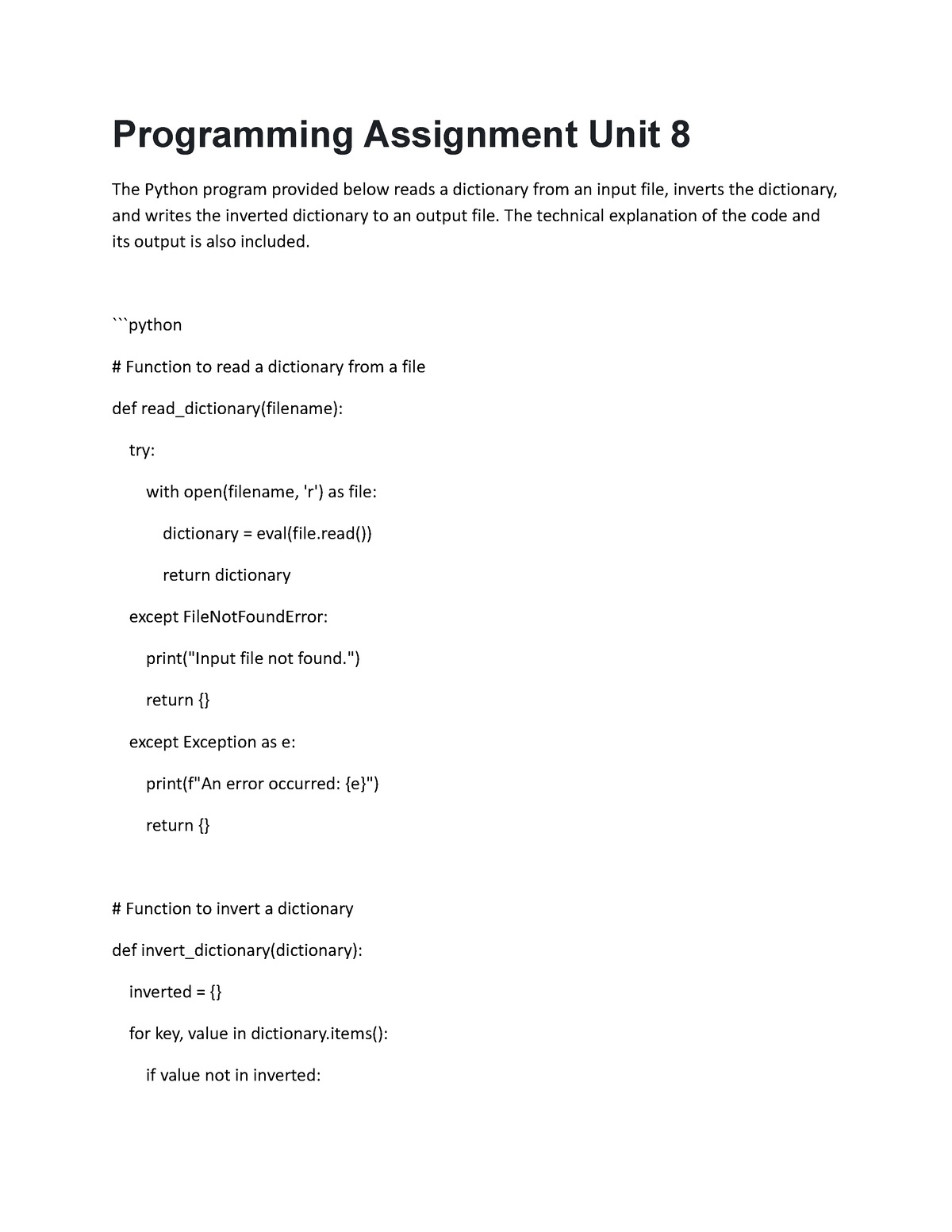 coding assignment grade 8