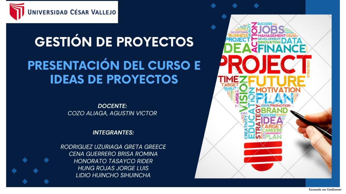 Gestion DE Proyectos - PPTX - e.g. comunicacion - Studocu