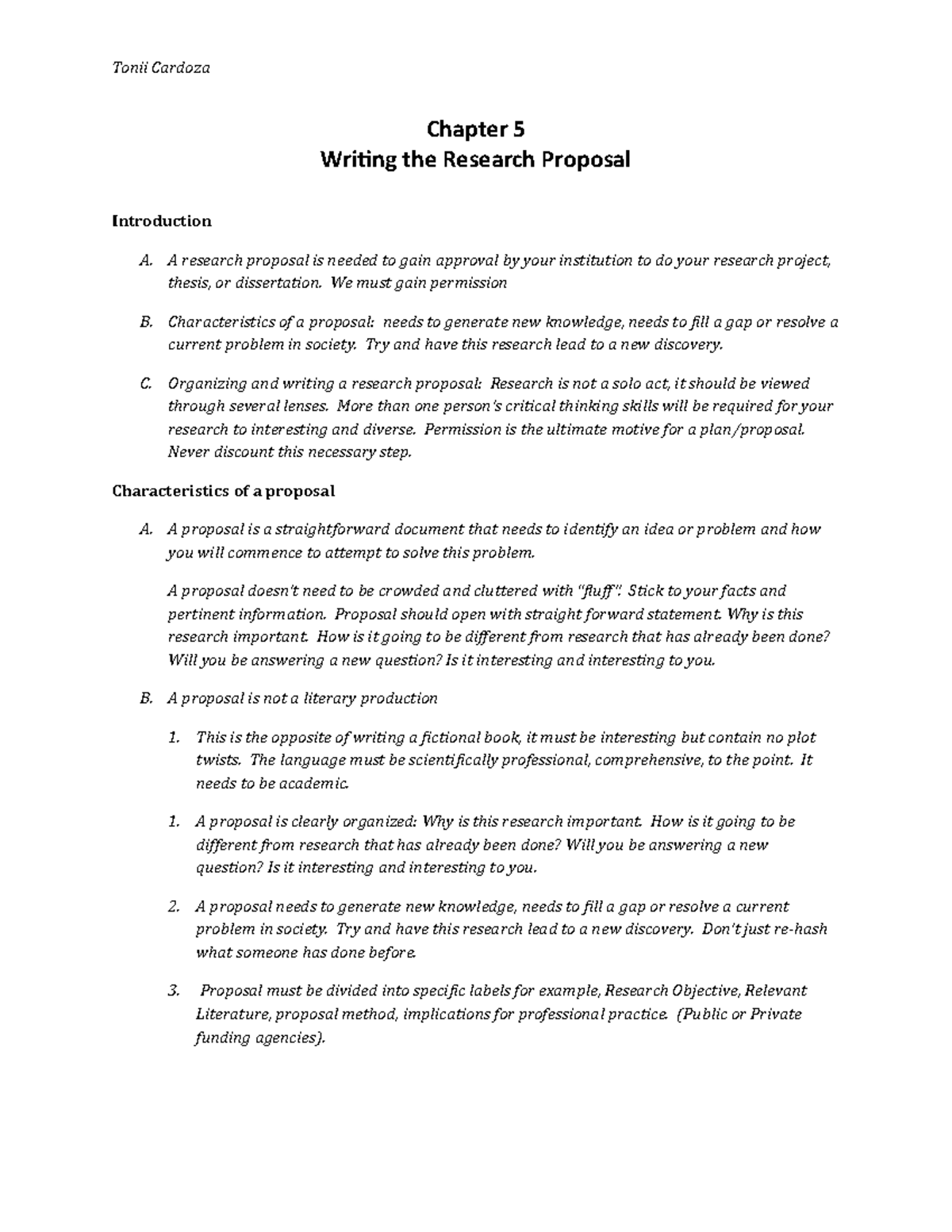 practical research chapter 5 parts