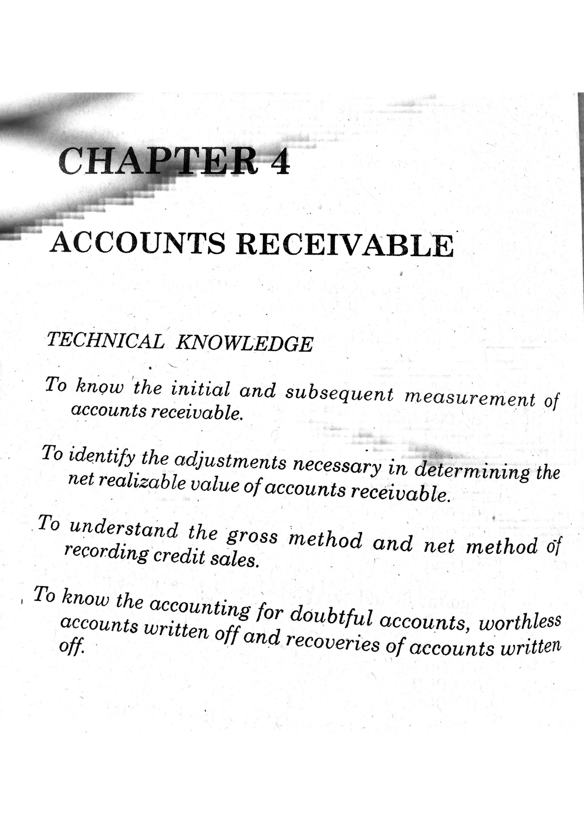 Chapter 4 Accounts Receivable - Bachelor Of Science In Accountancy ...