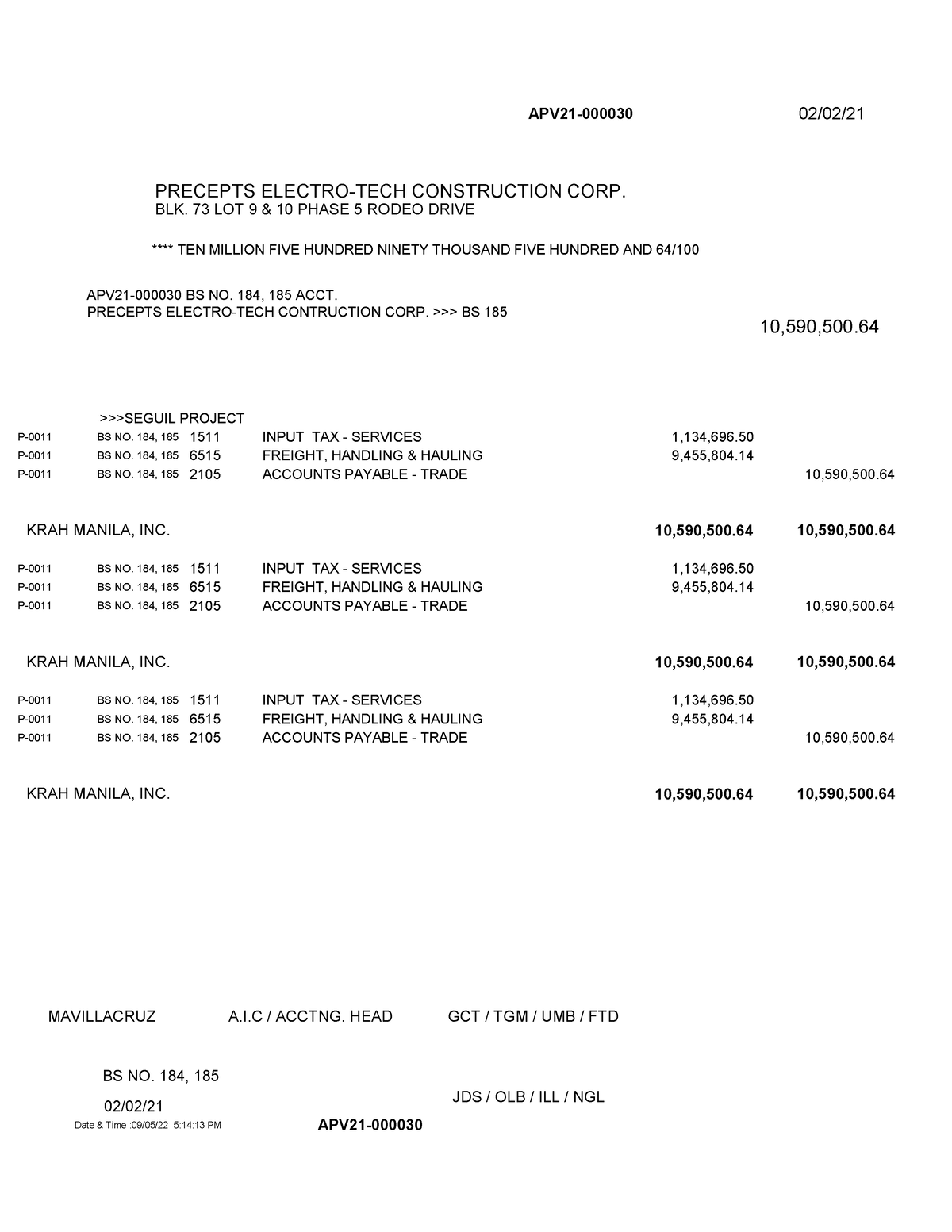 APV21-000030 - Sample format - Accounting for Business Combination ...