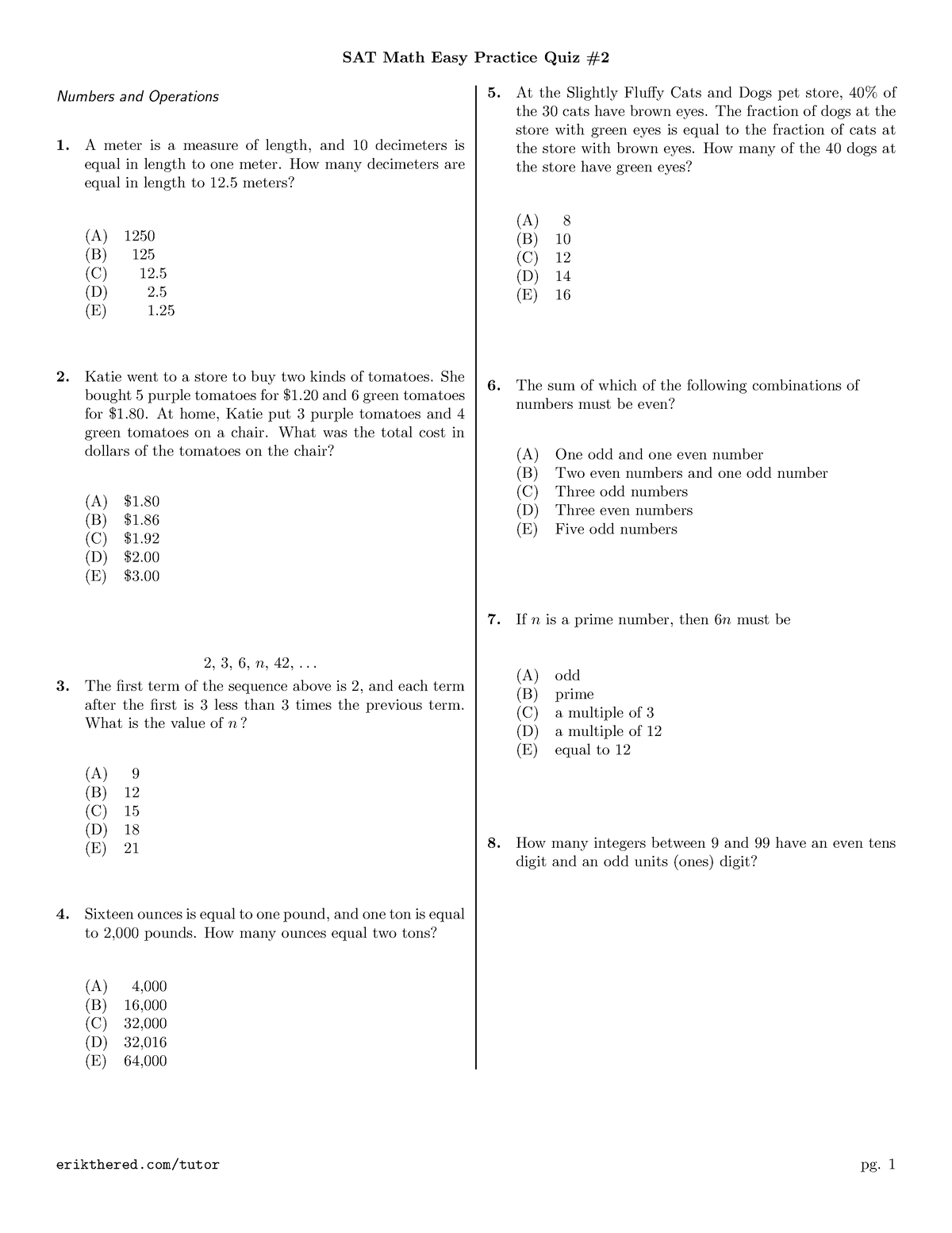 sat-math-easy-practice-quiz-2-sat-math-easy-practice-quiz-numbers