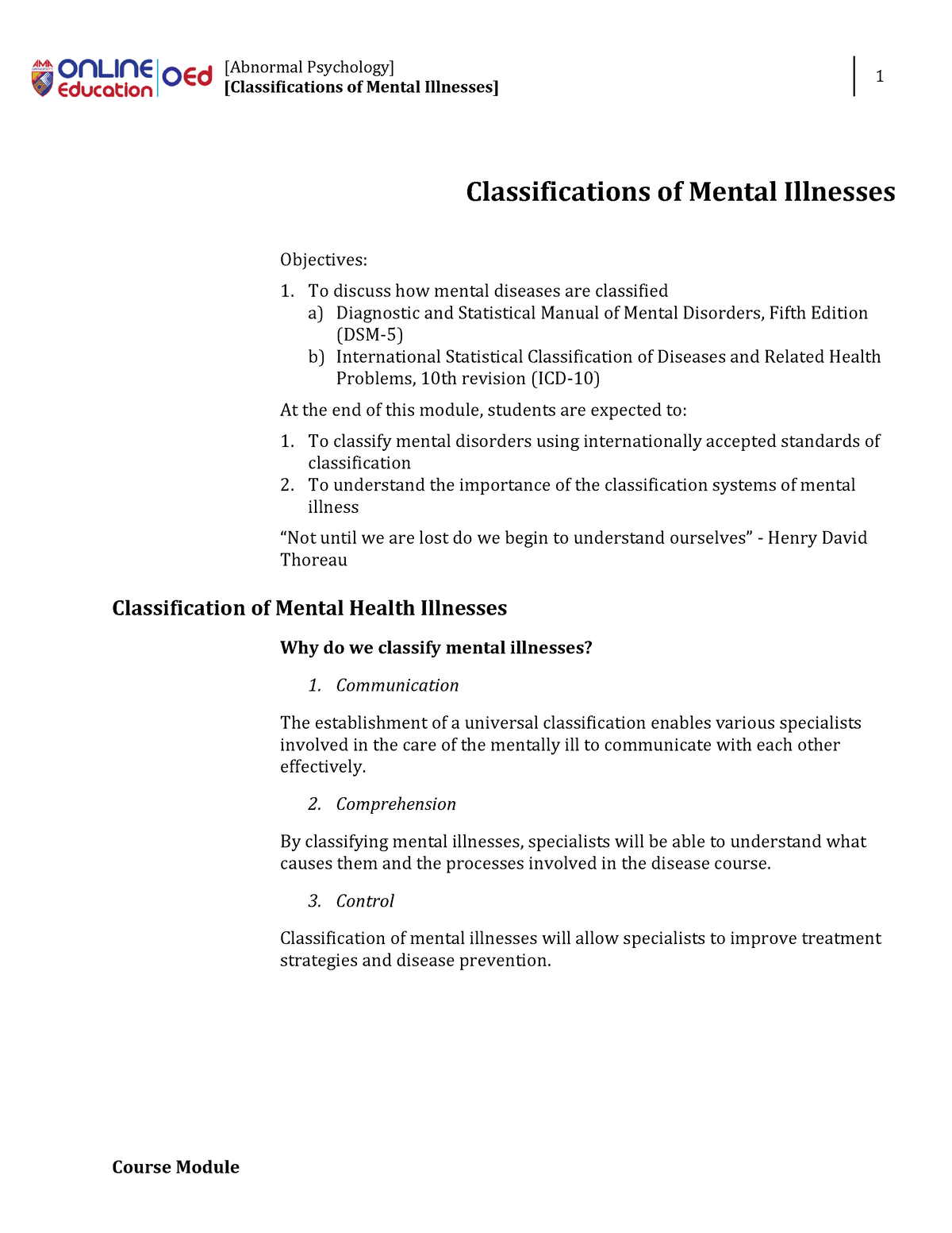 classifications-of-mental-illnesses-abnormal-psychology