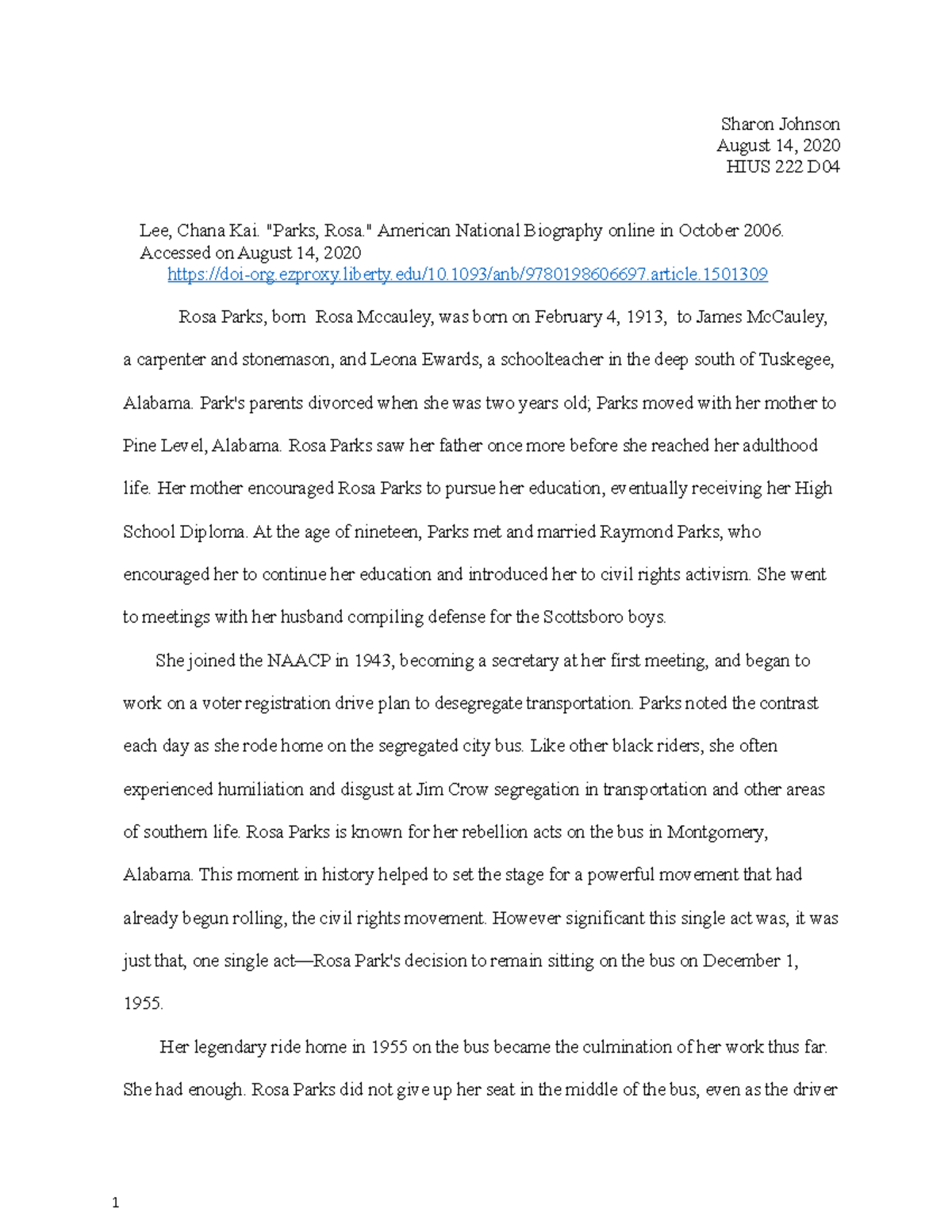 Rosa lee essay 05 picture