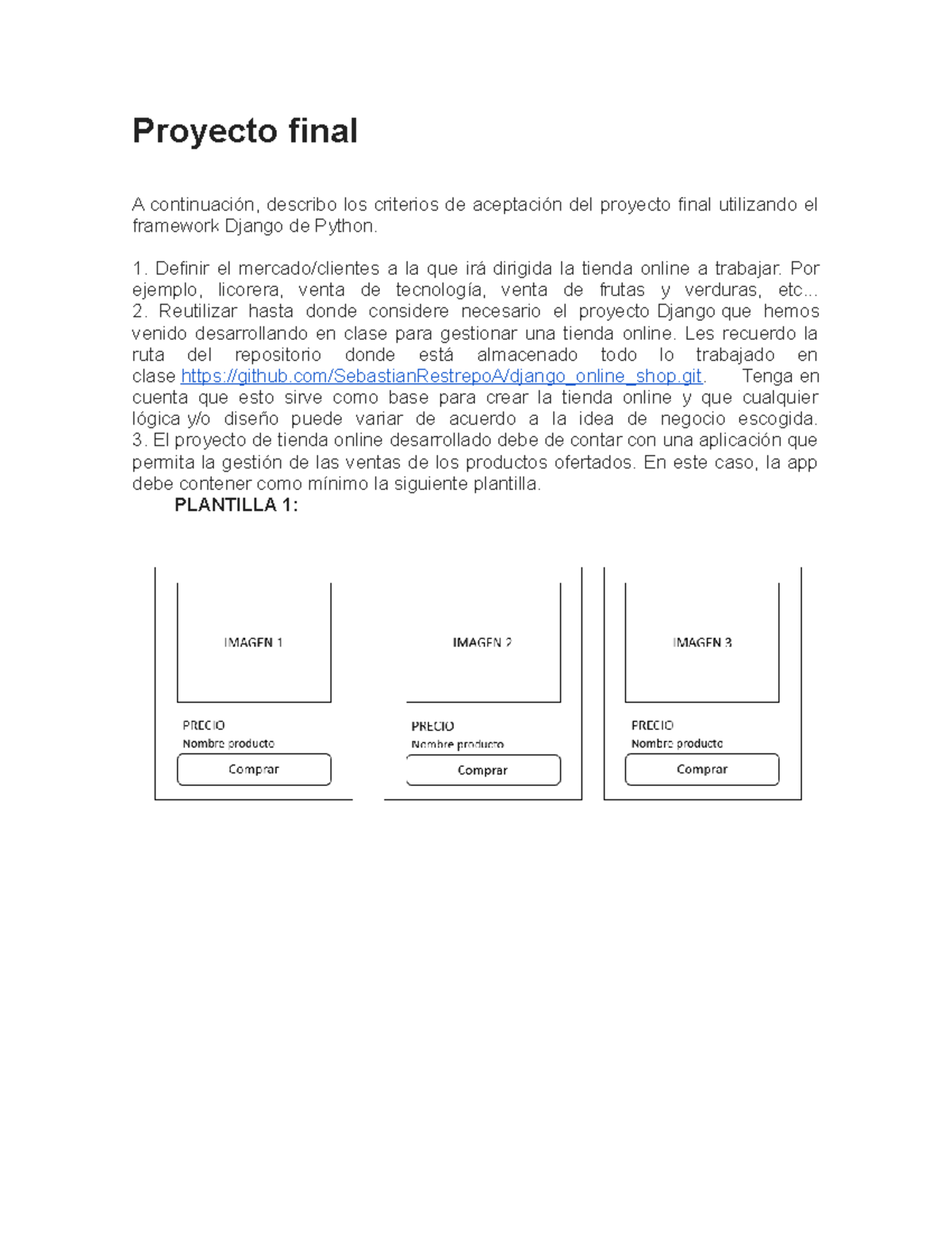 Proyecto final - BASES DE DATOS - Proyecto final A continuación ...