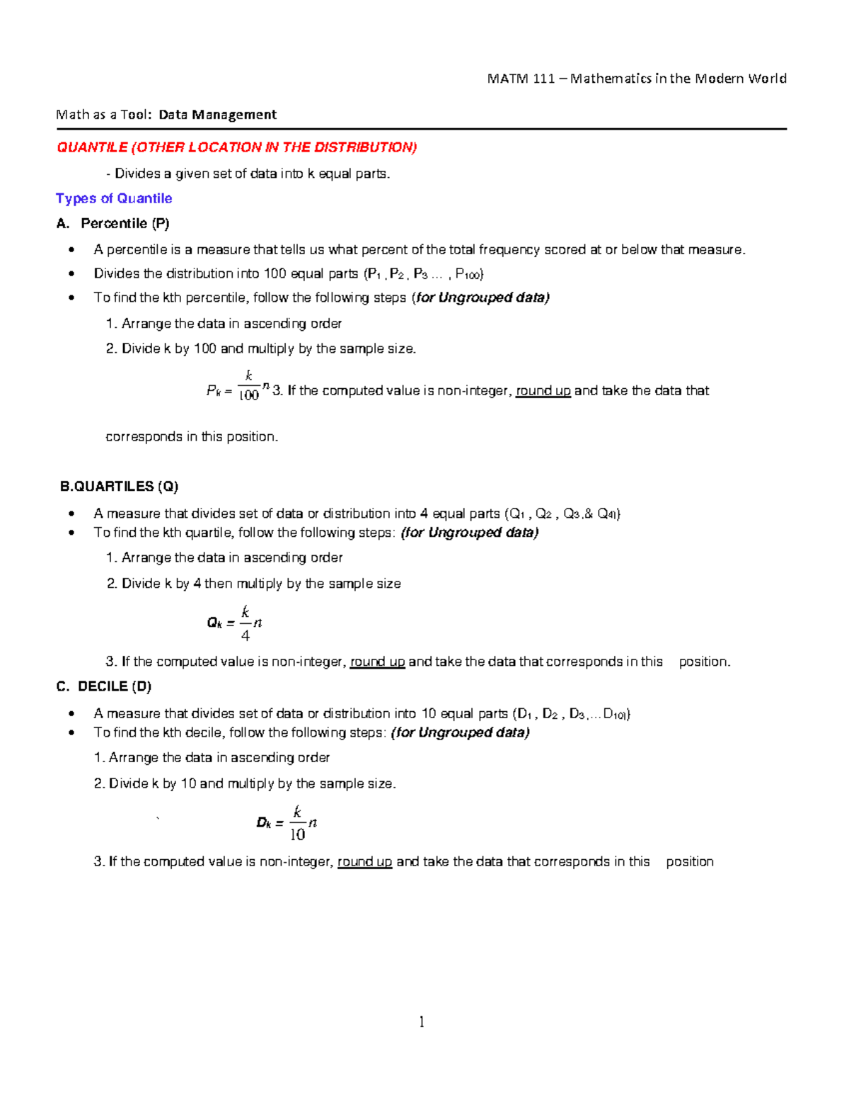 MATM+111-+Data+Management+-+Dispersion+and+Normal+Curve - MATM 111 ...