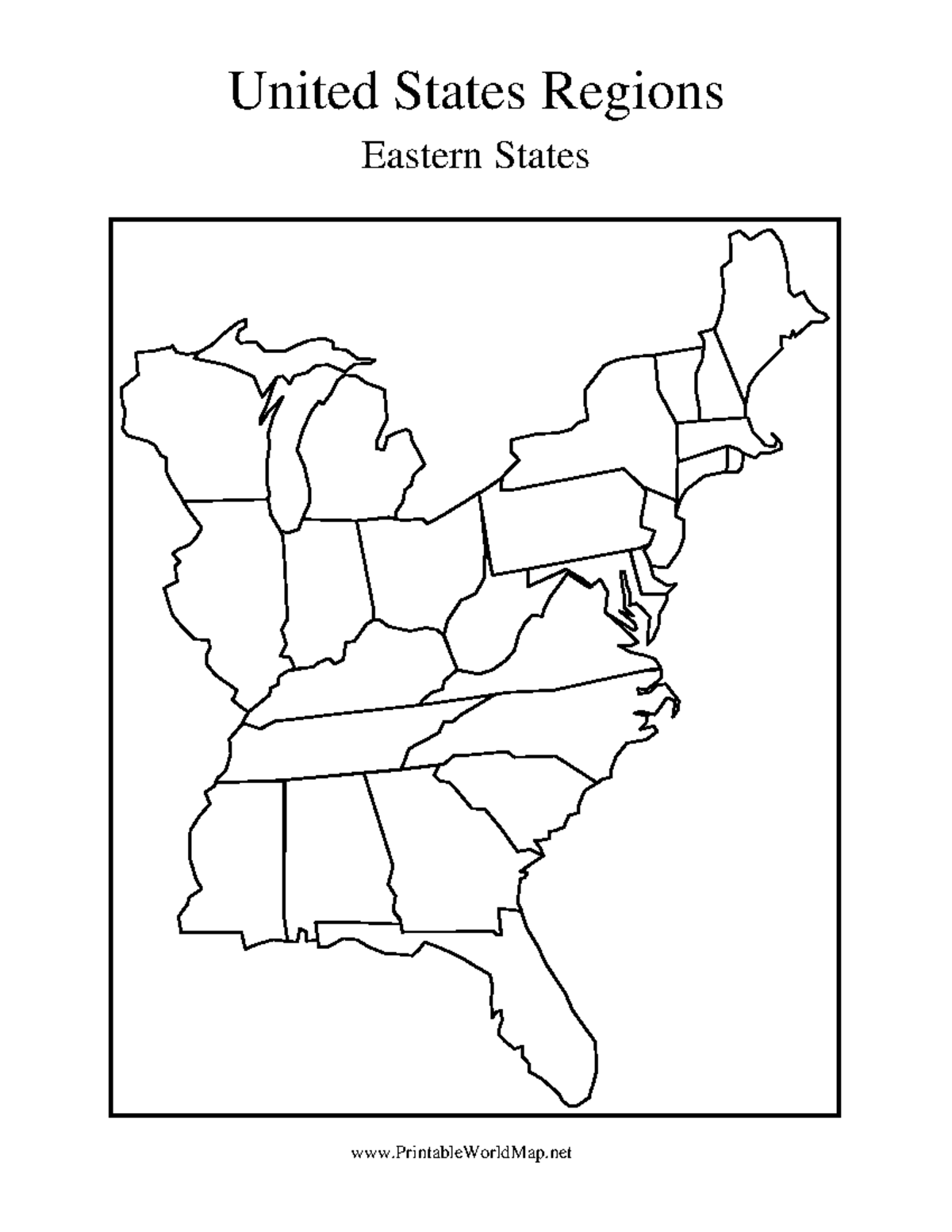 East States Map United States Regions Eastern States United States Thumb 1200 1553