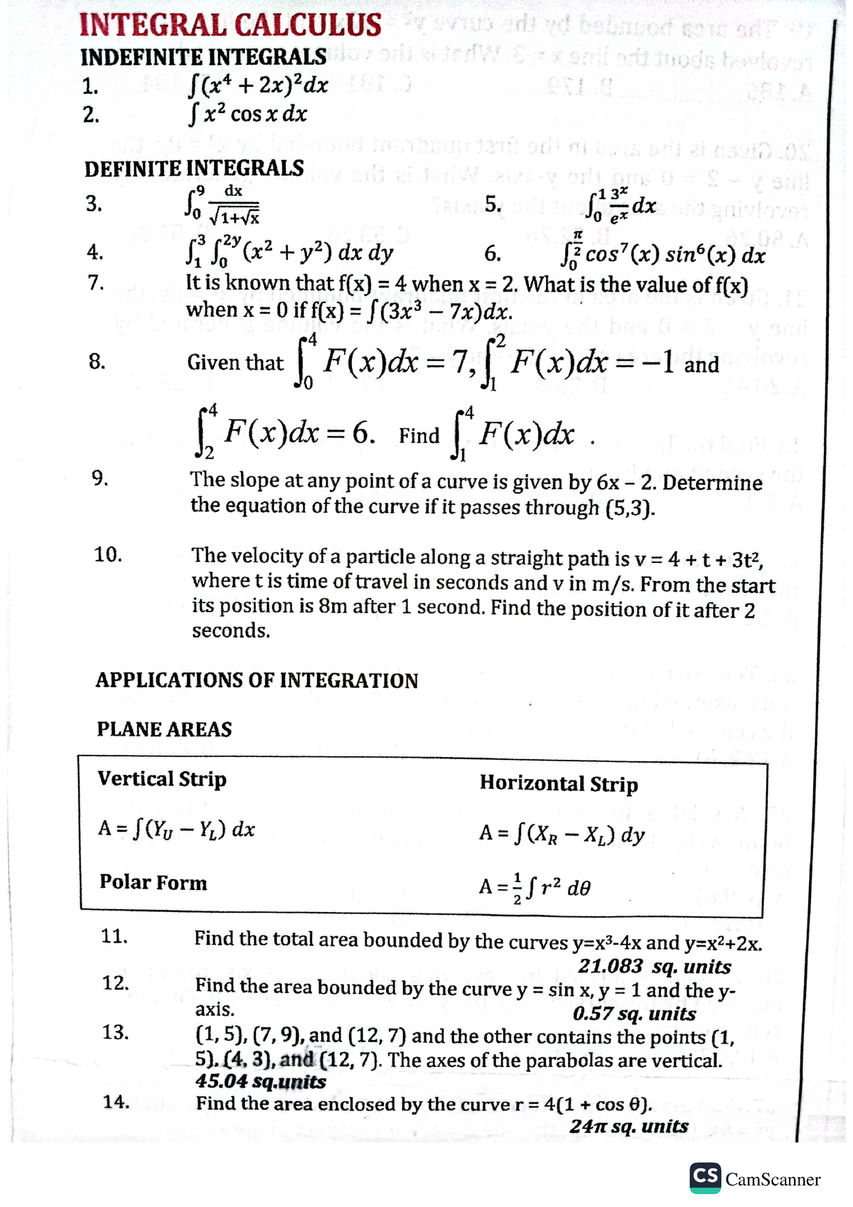 Integral Calculus - Copy - BS-Mathematics - Studocu