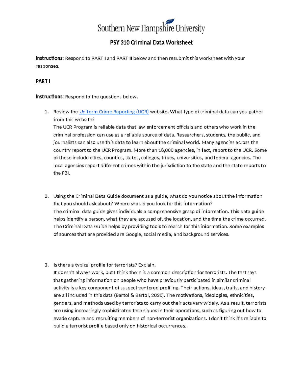 Psy310 criminal data worksheet - PSY 310 Criminal Data Worksheet ...