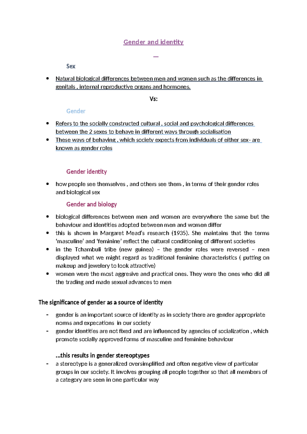 Gender And Identity Culture Gender And Identity Sex Natural