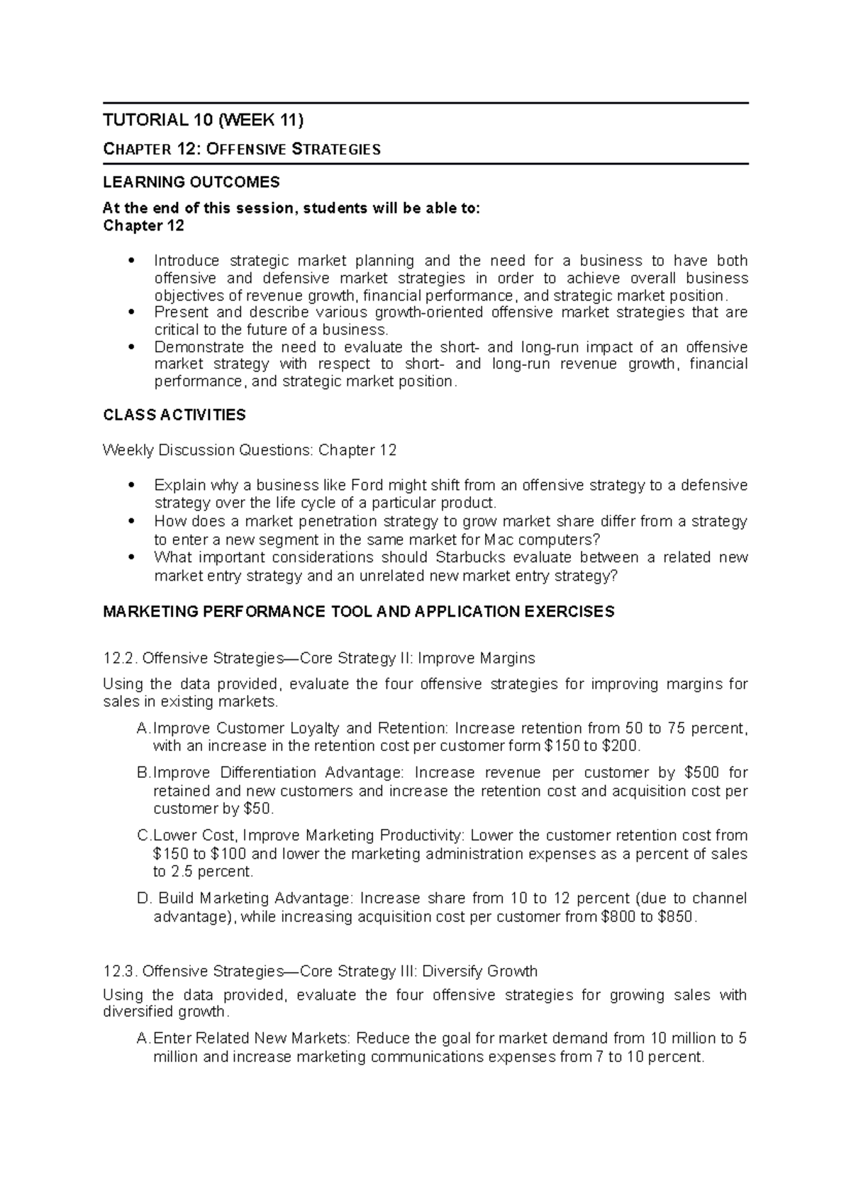 Tutorial Chapter 12 - Practice Questions - TUTORIAL 10 (WEEK 11 ...