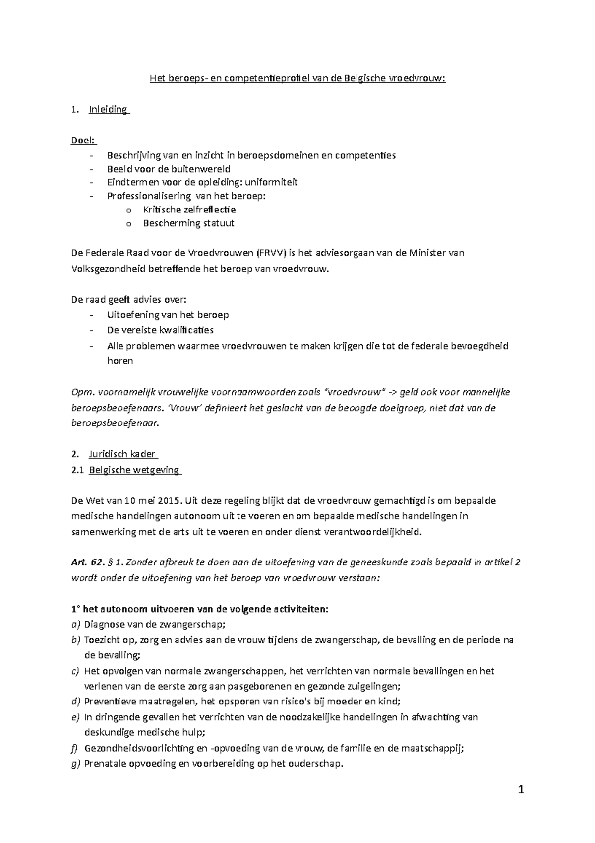 Het-beroepsprofiel - Het Beroeps- En Competentieprofiel Van De ...