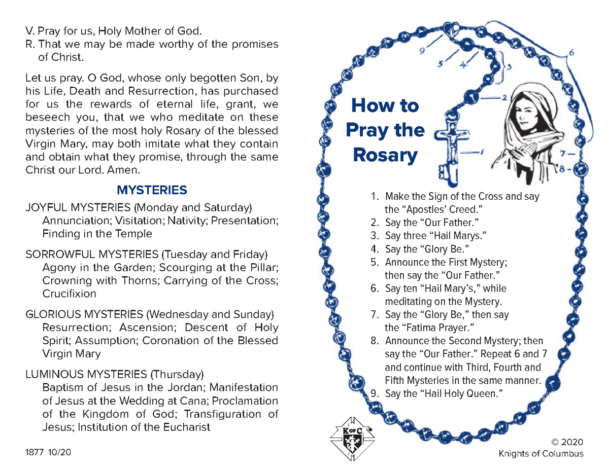 Rosary deals guide saturday