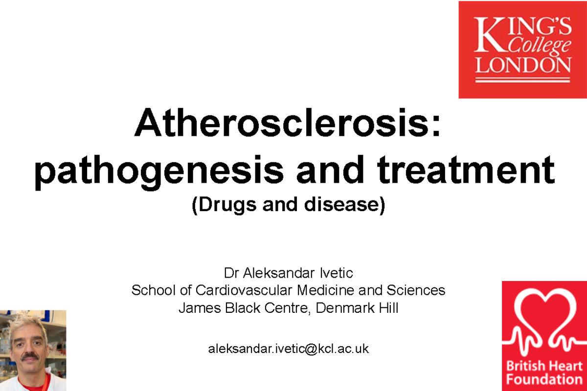 20-21 L1 Atherosclerosis - Atherosclerosis: pathogenesis and treatment ...