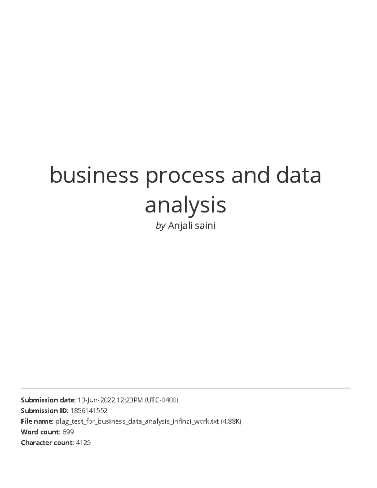 Business process and data analysis - business process and data analysis ...