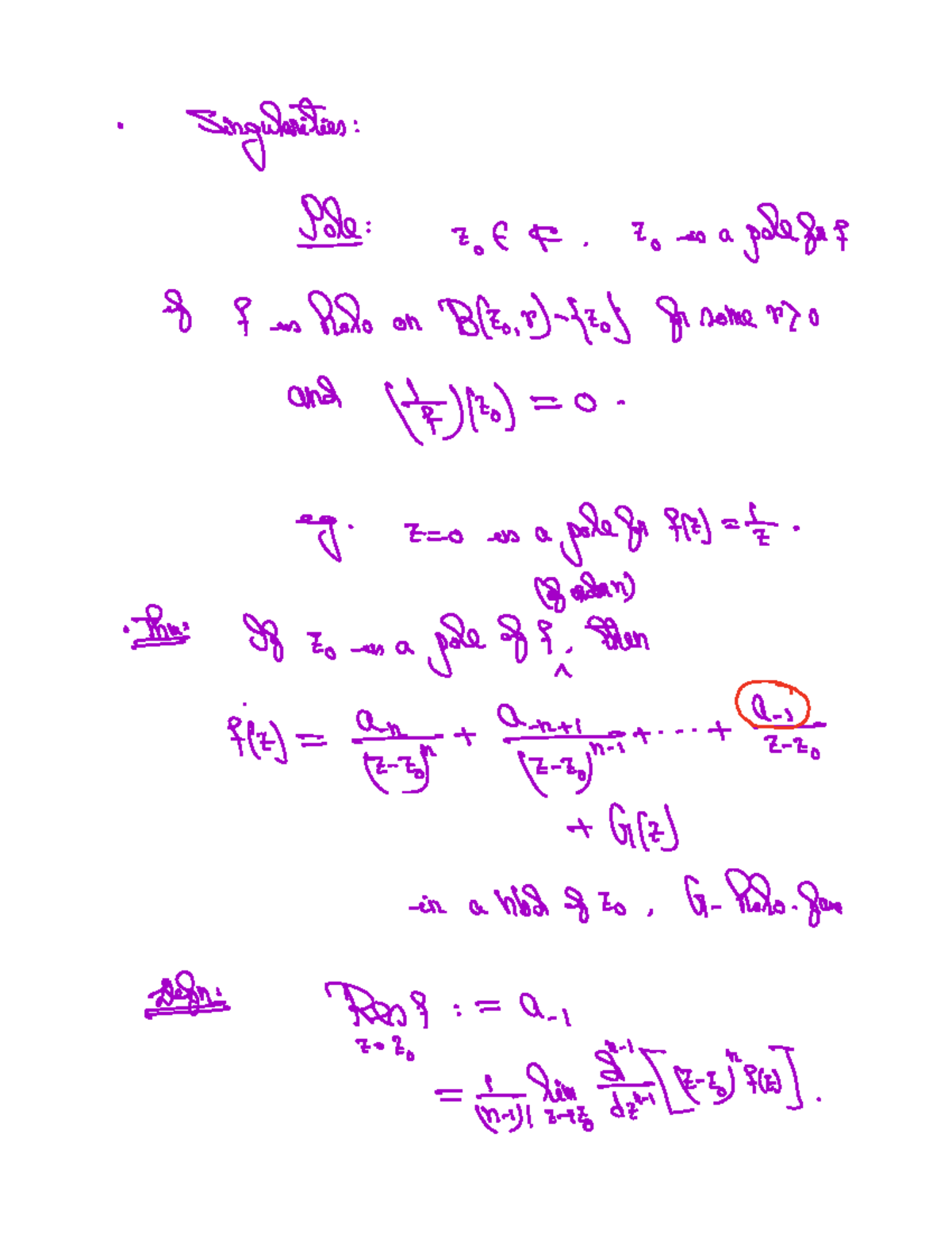 Lecture 2022 02 16 - Complex Analysis - Studocu