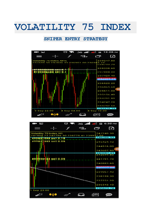 Volatility 75 Index Sniper Entry Strategy
