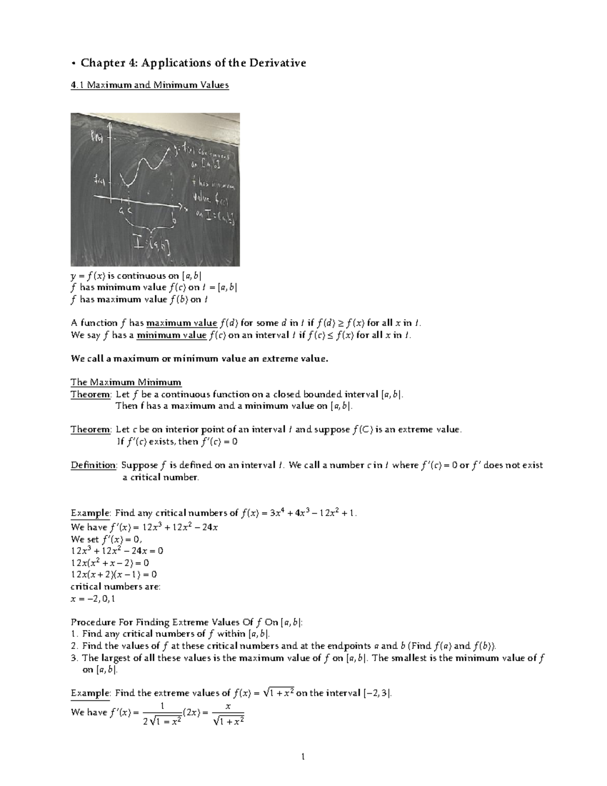 applications-of-the-derivative-maximum-and-minimum-values-studocu