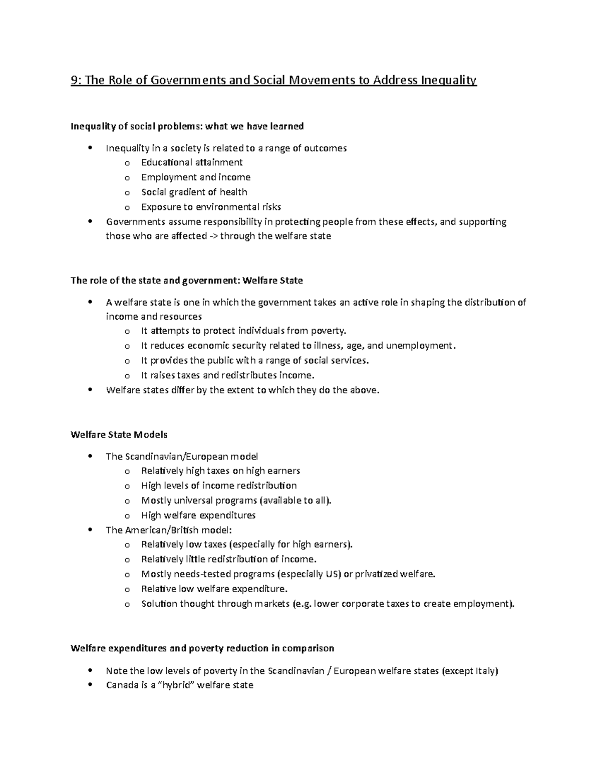 9. The Role of Governments and Social Movements to Address Inequality ...